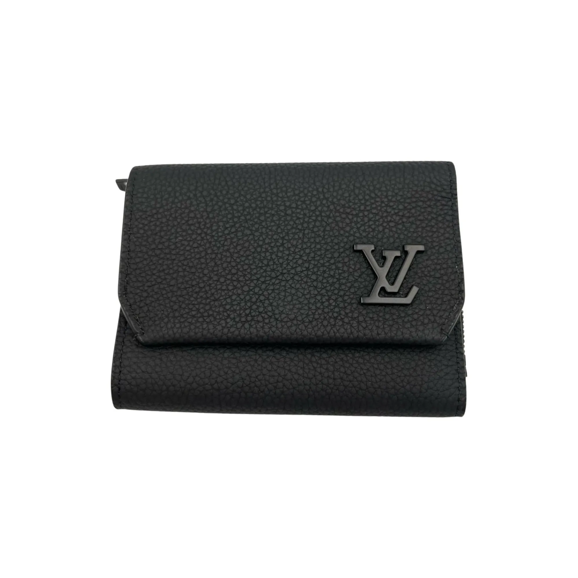 LOUIS VUITTON Black Leather Wallet