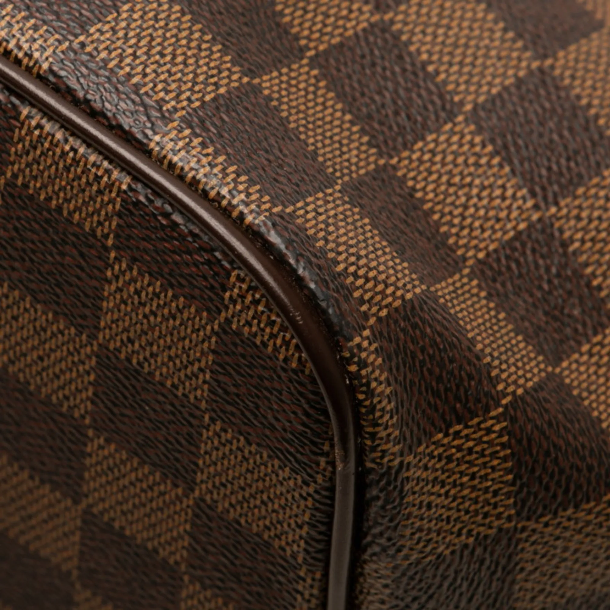 LOUIS VUITTON Brown Damier Leather Bag