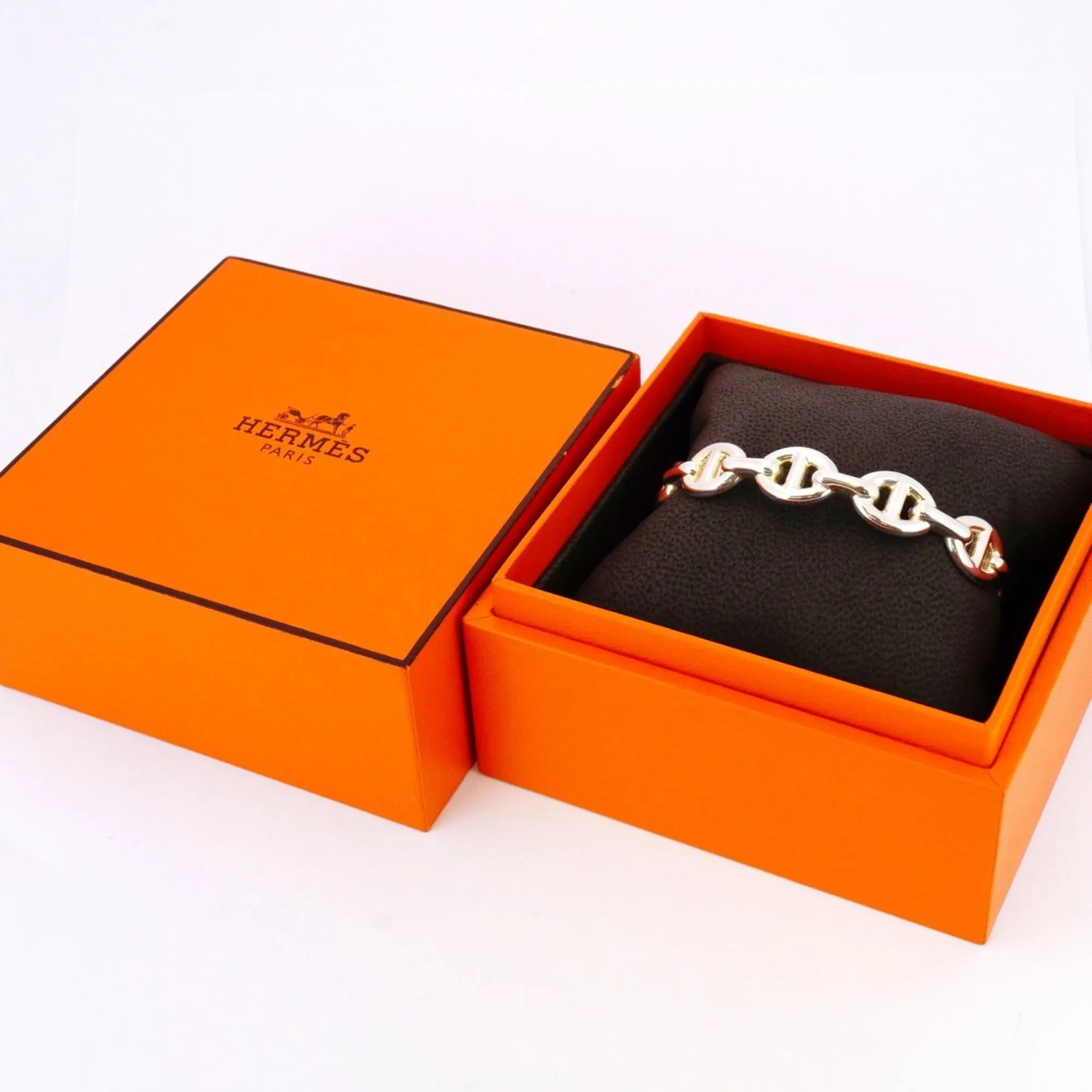 HERMES Silver Bracelet