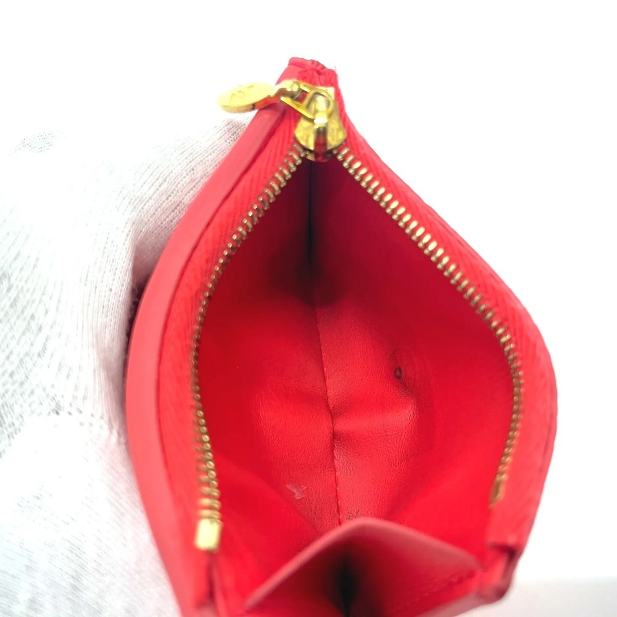 LOUIS VUITTON Red Leather Wallet