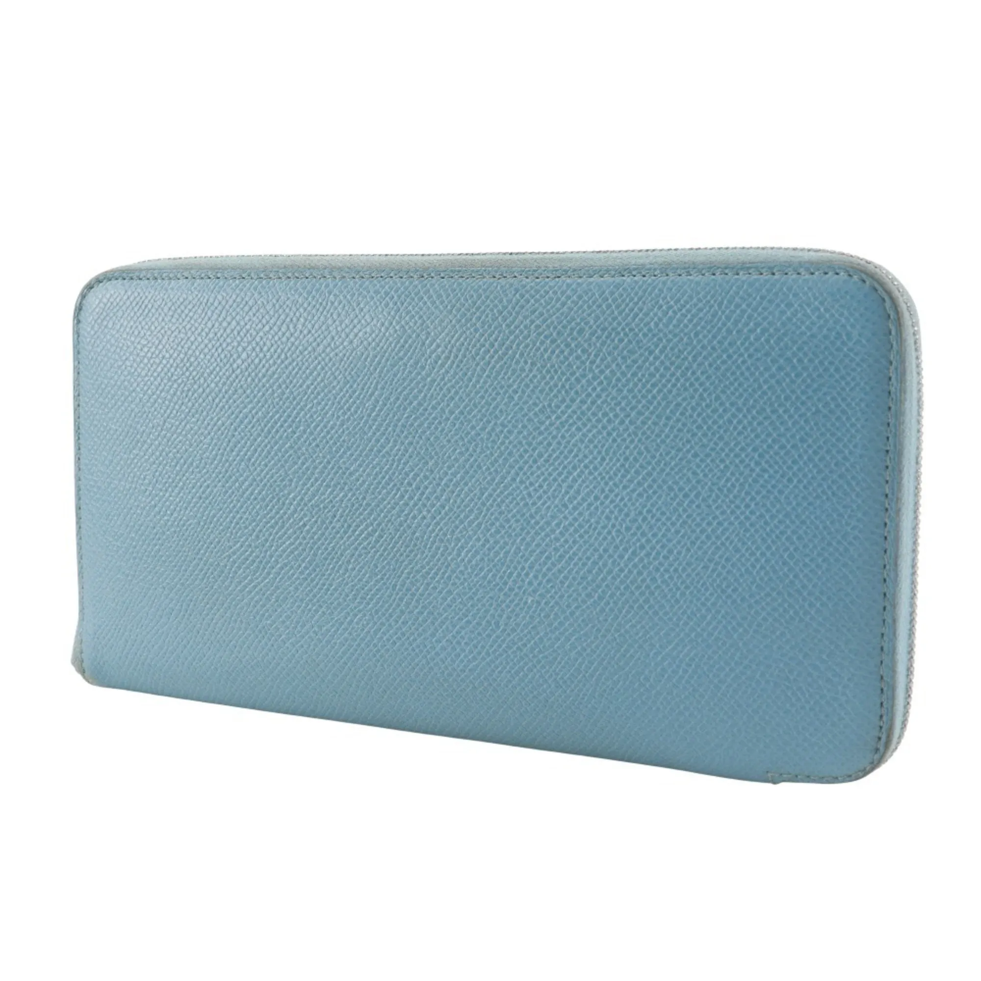 HERMES Blue Leather Wallet