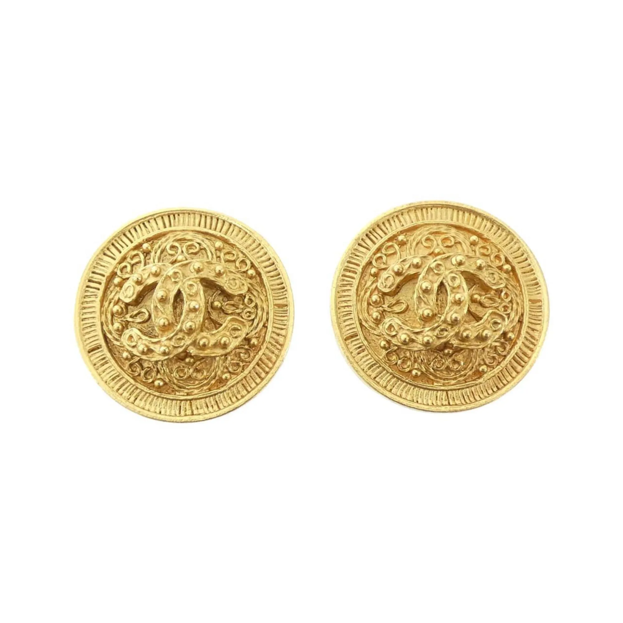 CHANEL Gold Earrings