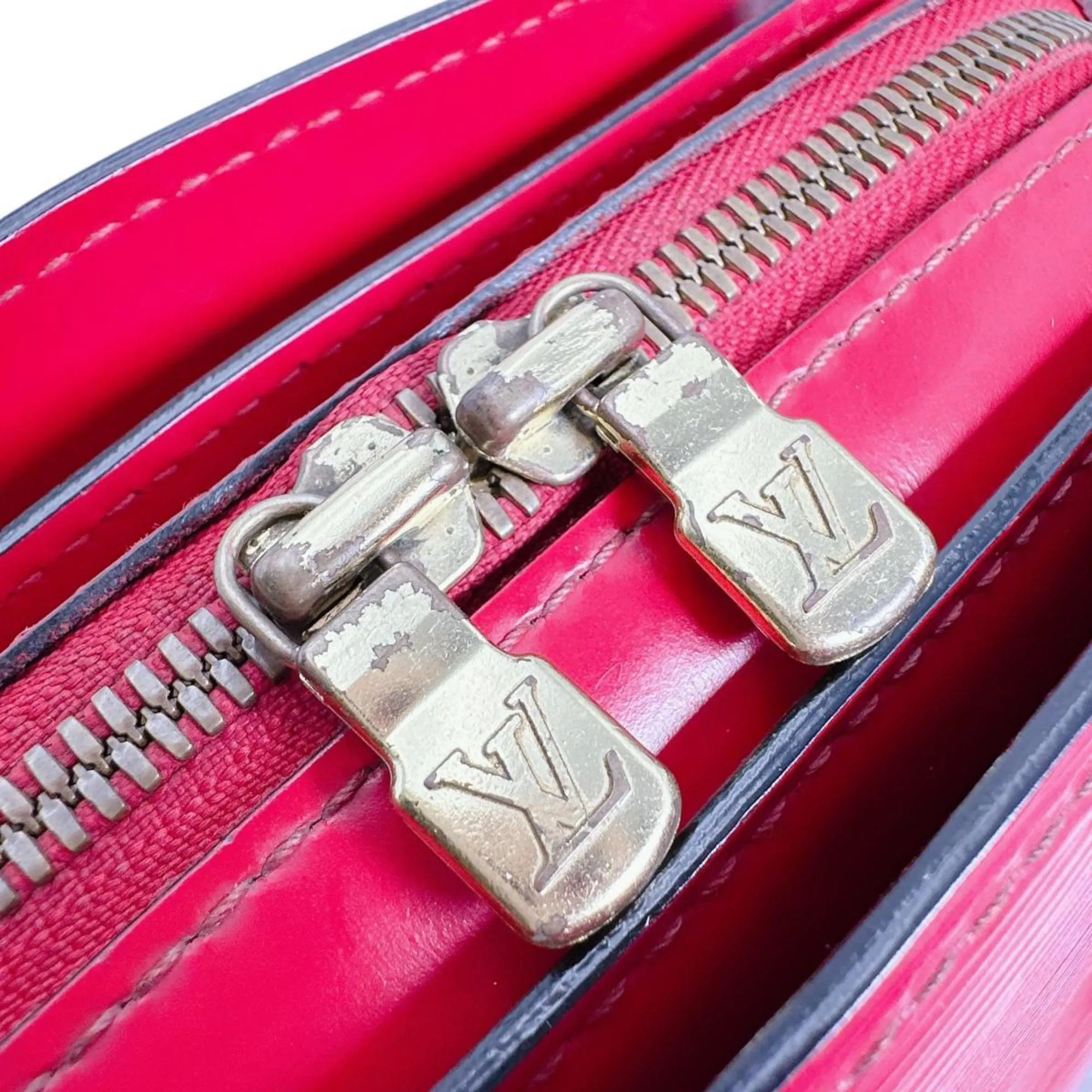 LOUIS VUITTON Red Leather Bag