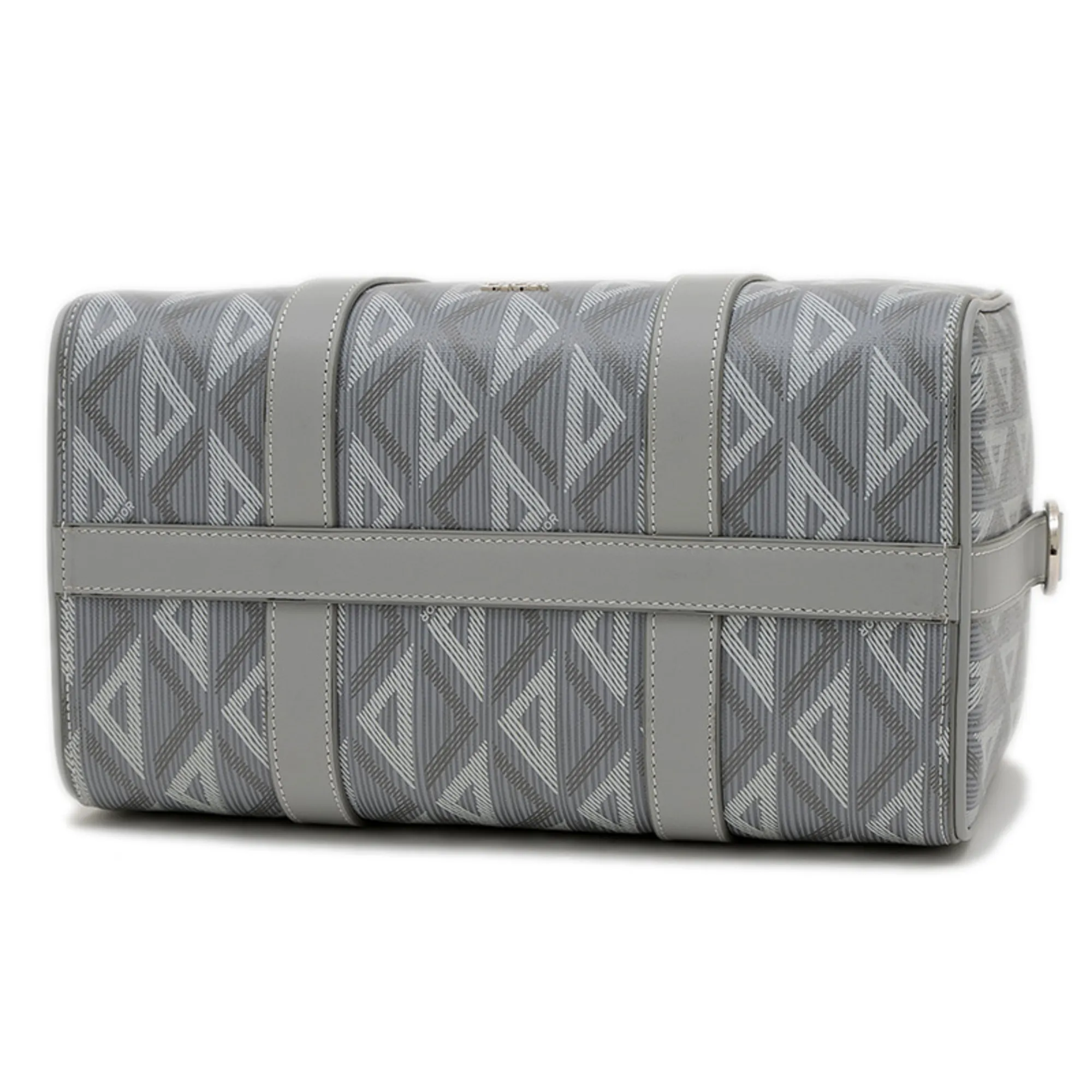 DIOR Gray Leather Shoulder Bag