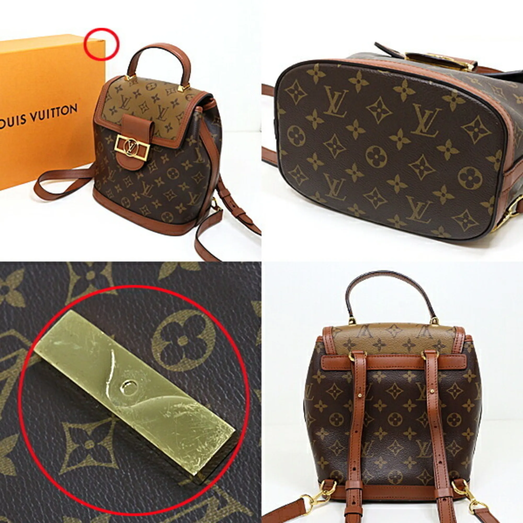 LOUIS VUITTON Brown Backpack