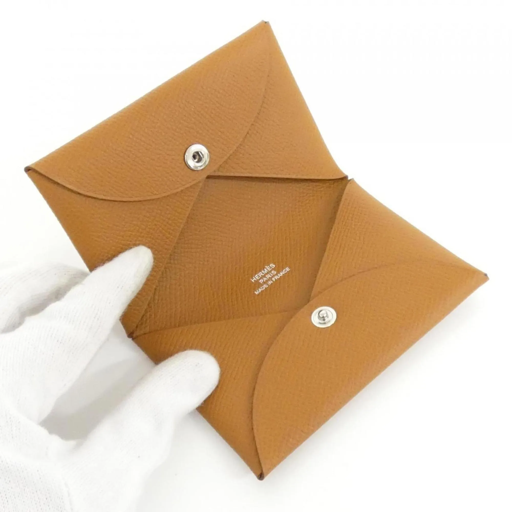 HERMES Gold Card Holder