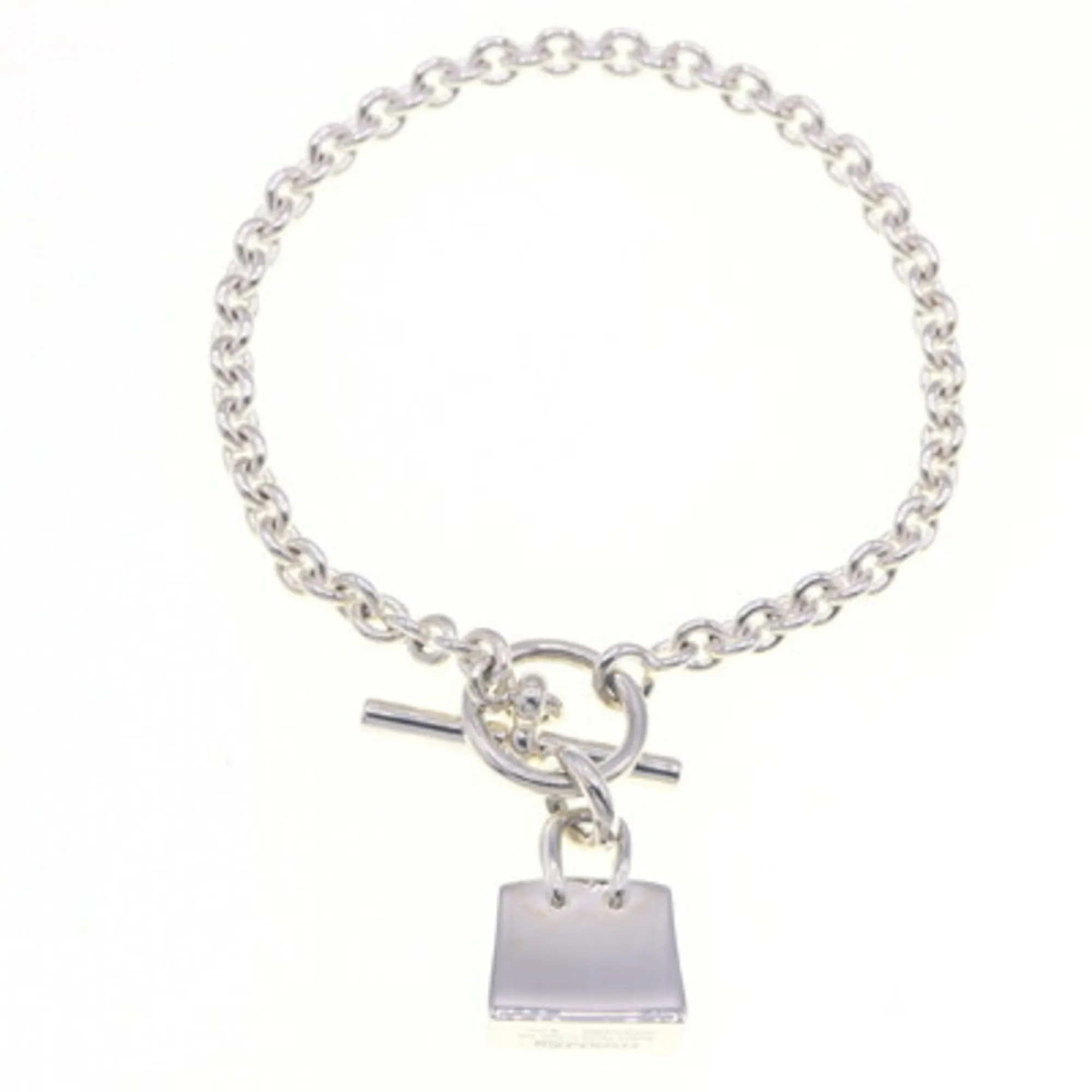 HERMES Silver Charm Bracelet