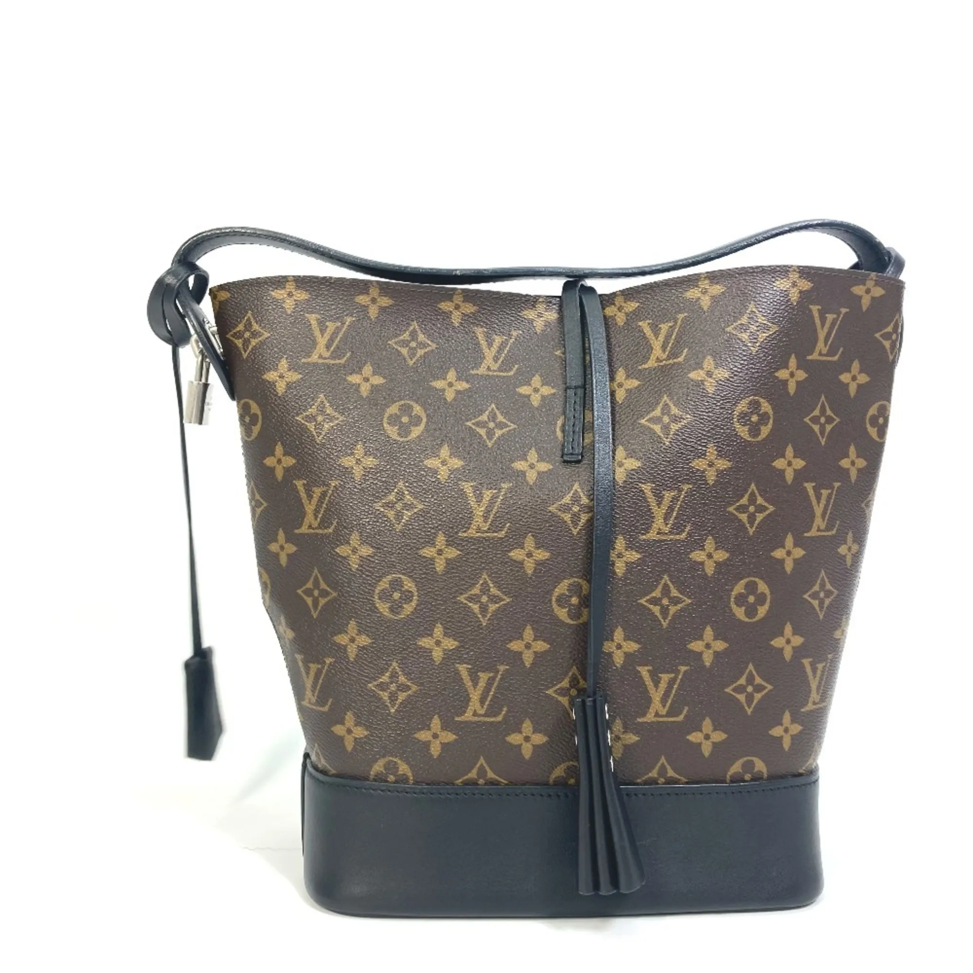 LOUIS VUITTON Black Monogram Shoulder Bag