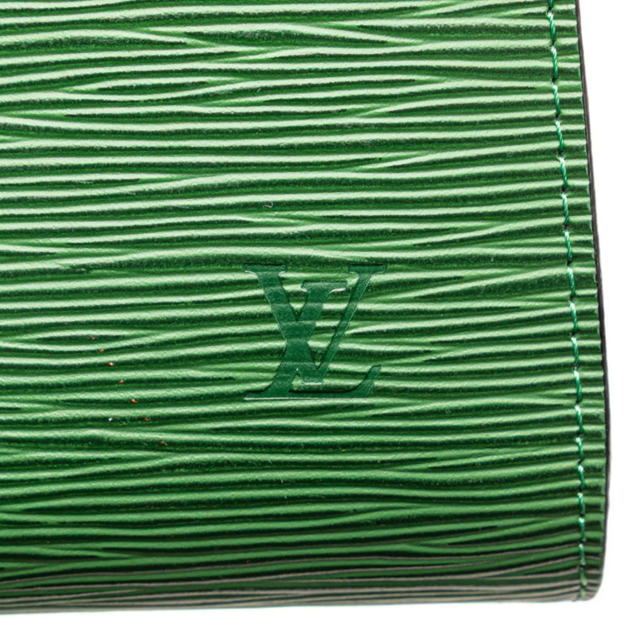 LOUIS VUITTON Green Leather Mini Bag