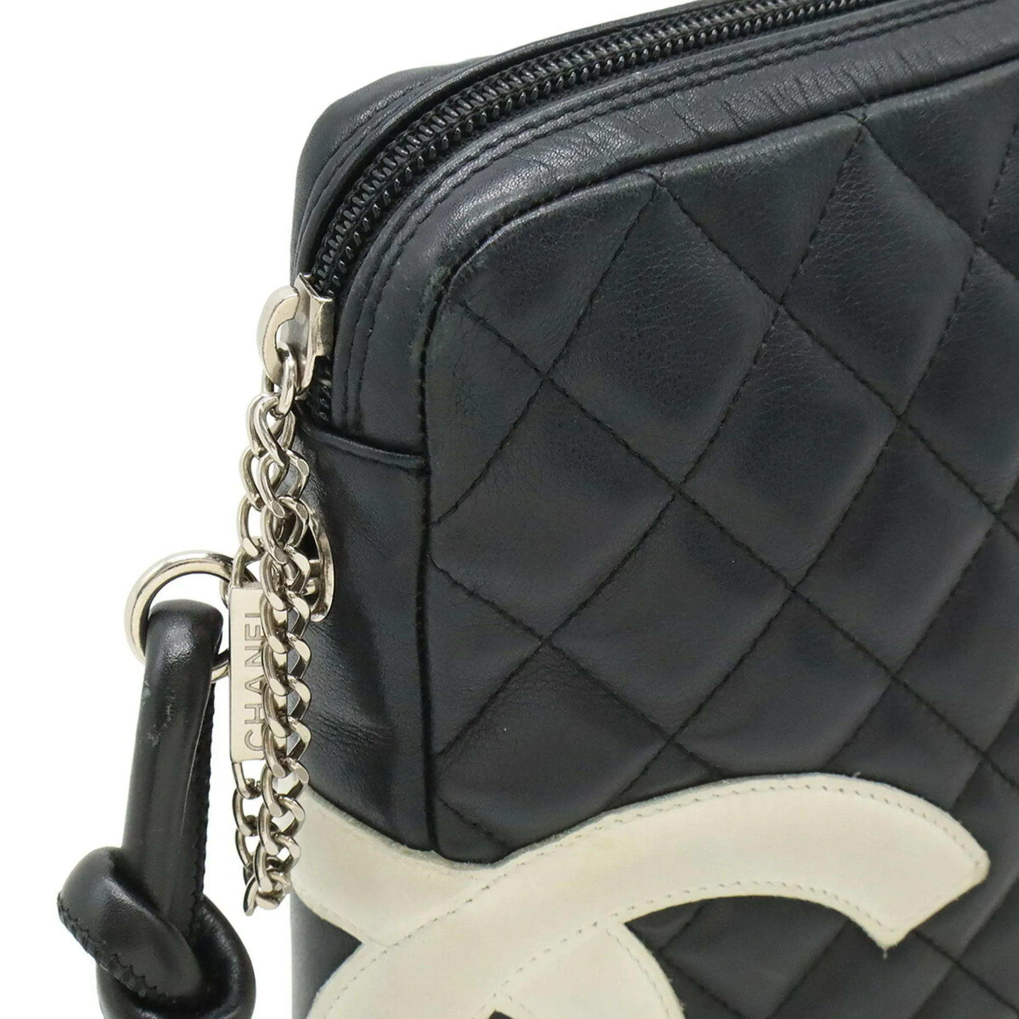 CHANEL Black Logo Shoulder Bag