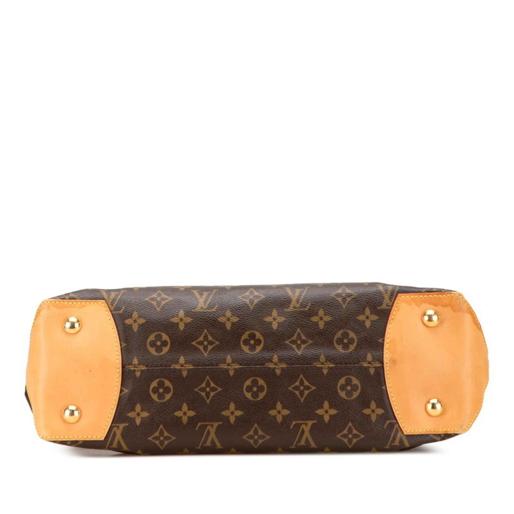LOUIS VUITTON Brown Monogram Leather Tote Bag