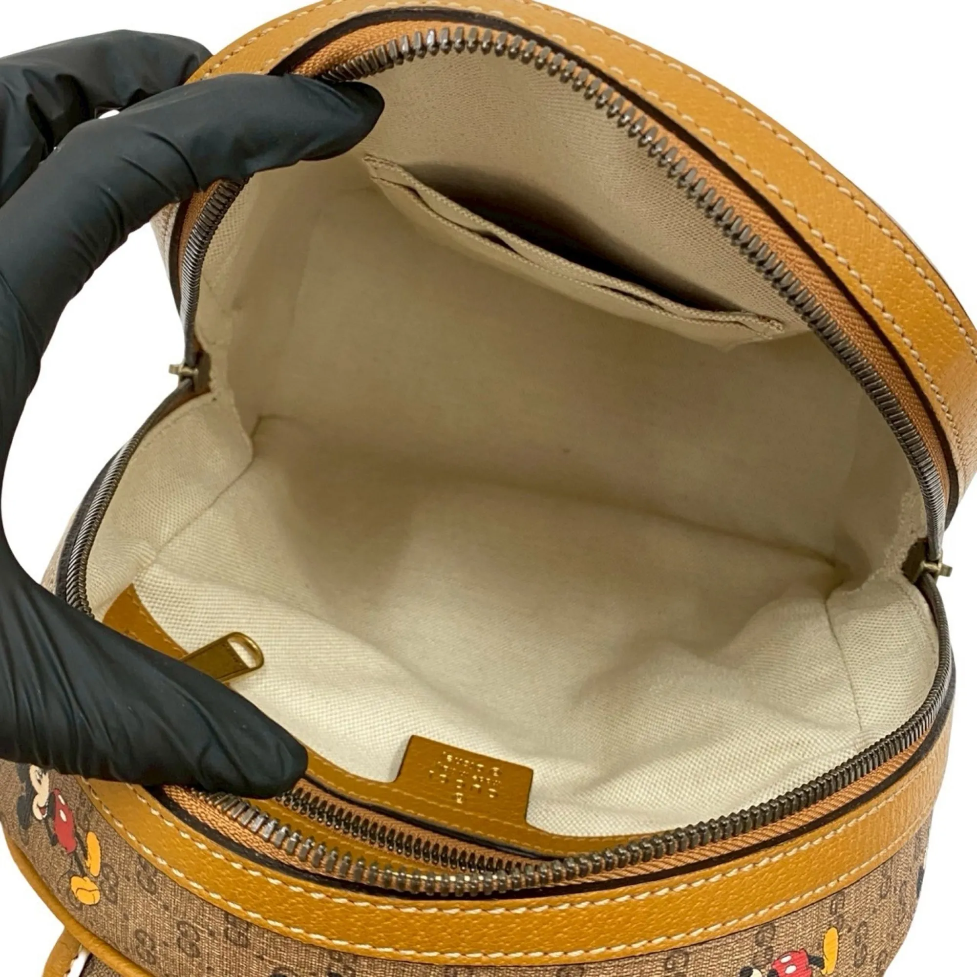 GUCCI Brown Leather Backpack