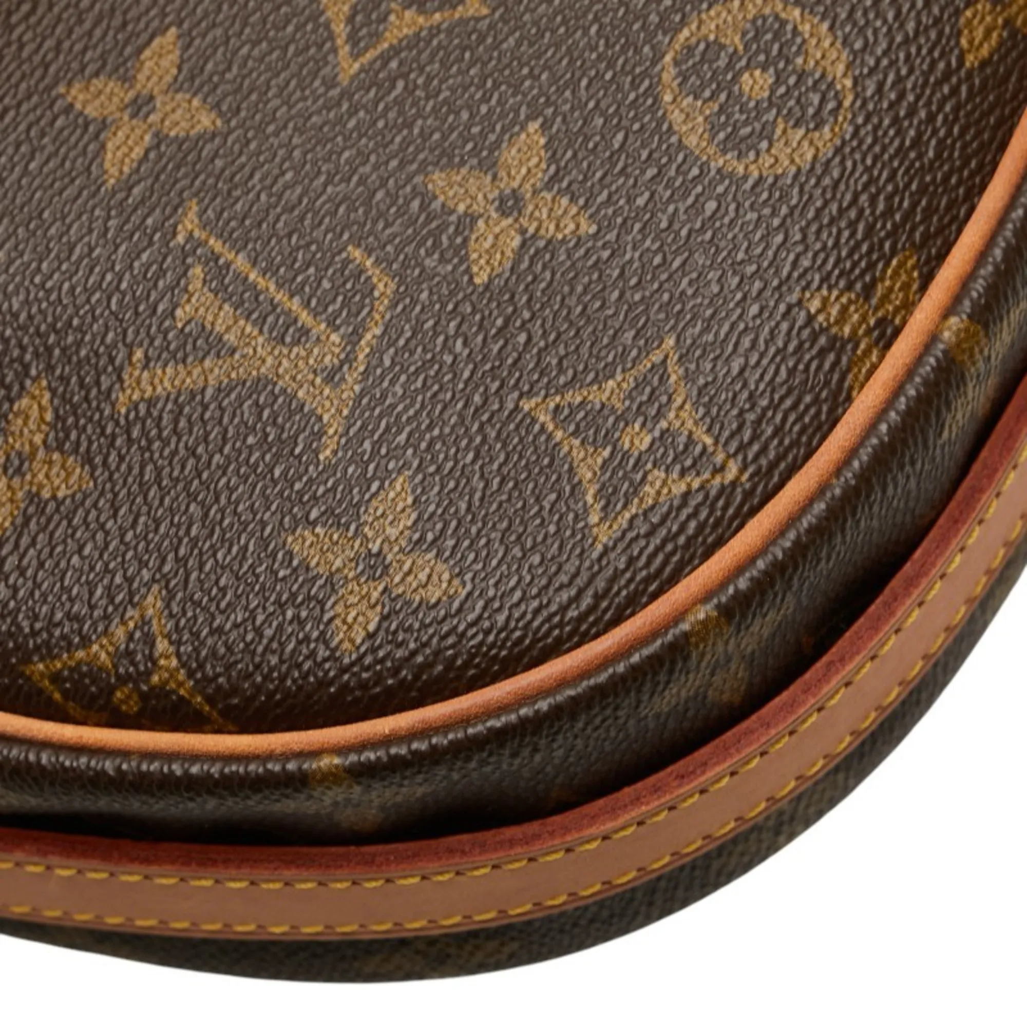 LOUIS VUITTON Brown Monogram Leather Shoulder Bag
