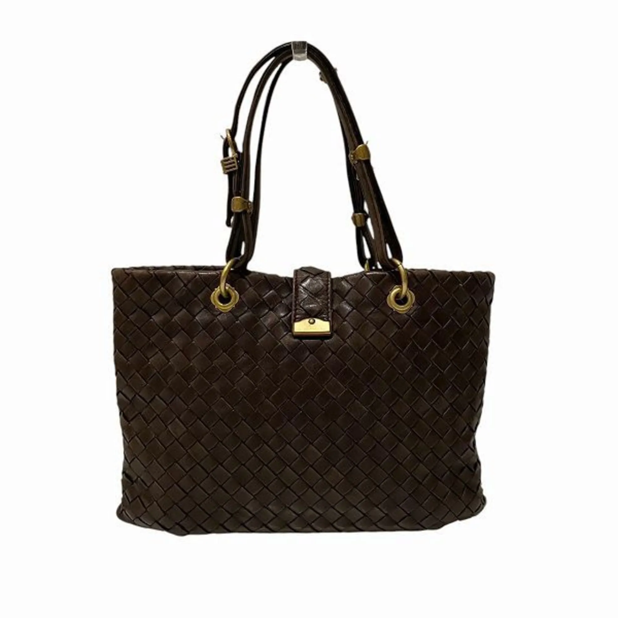BOTTEGA VENETA Brown Intrecciato Bag