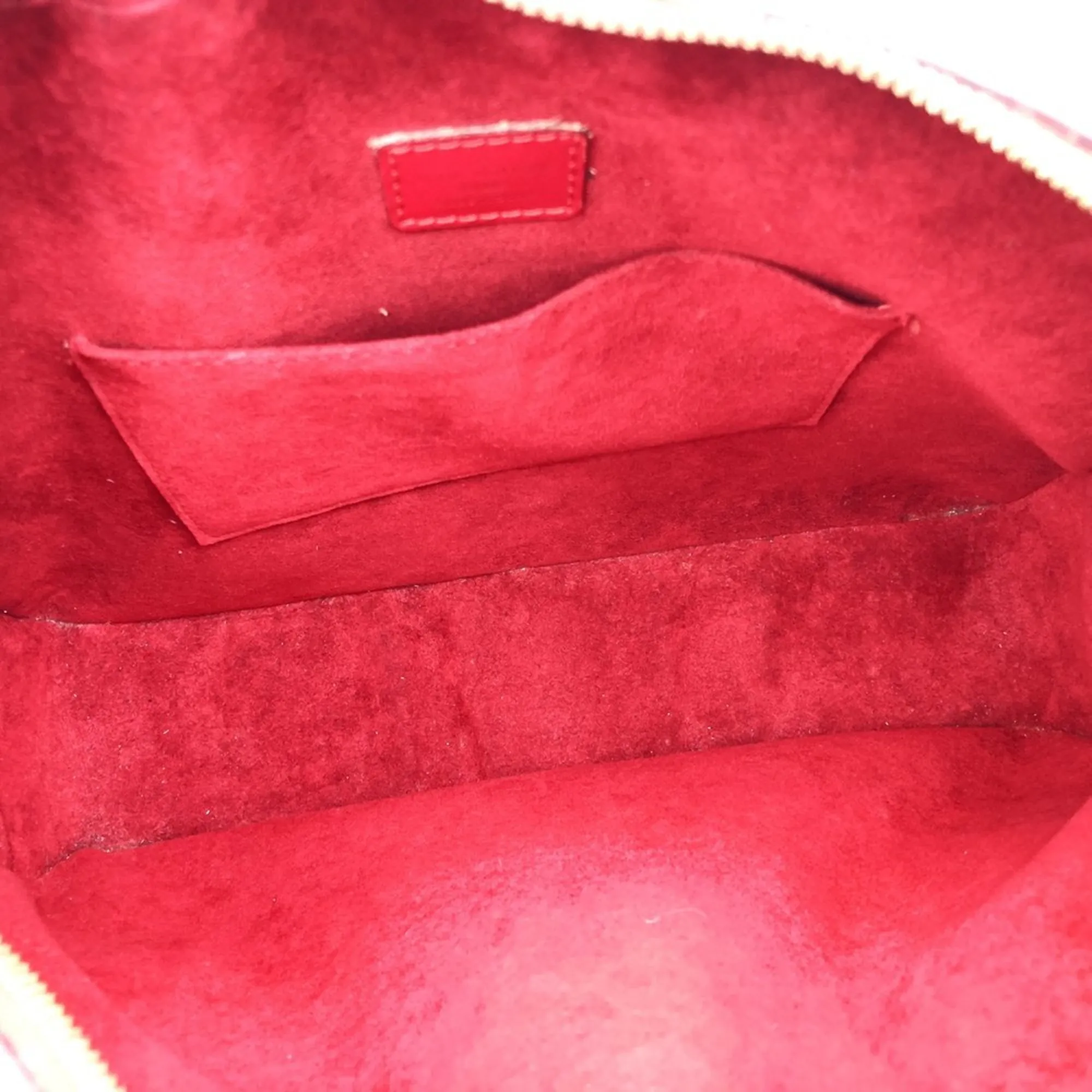 LOUIS VUITTON Red Leather Shoulder Bag