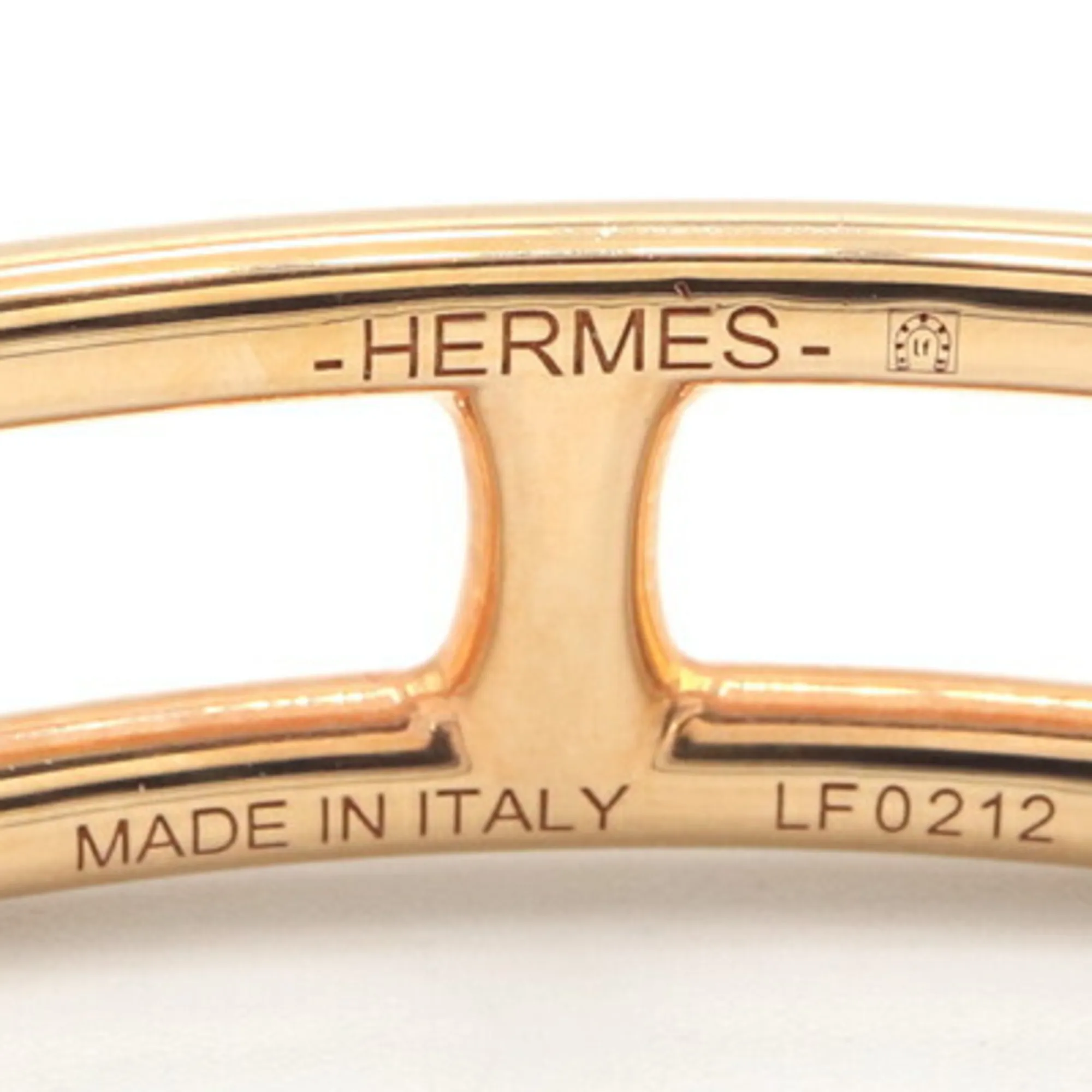 HERMES Black Leather Charm Bracelet