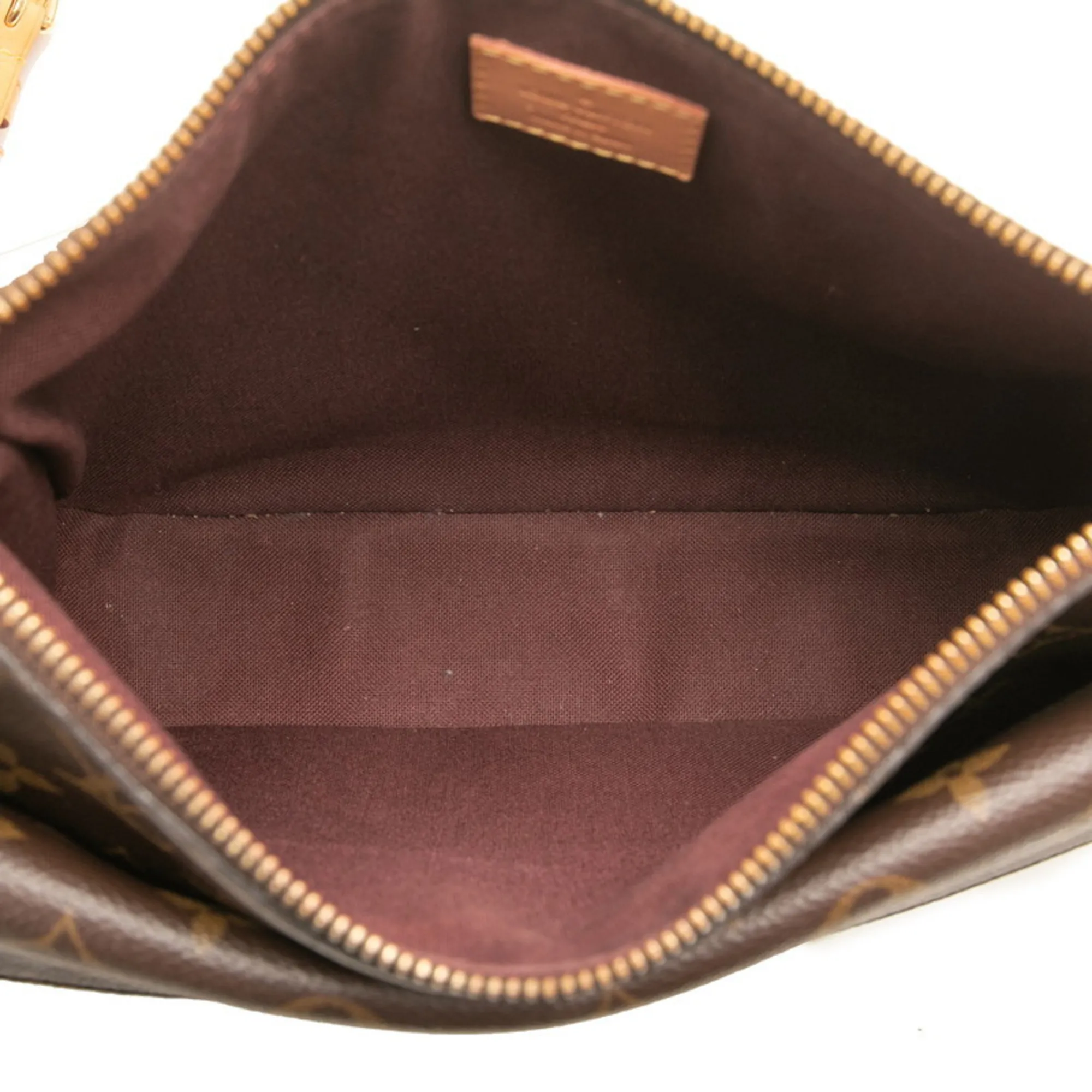 LOUIS VUITTON Brown Monogram Leather Shoulder Bag