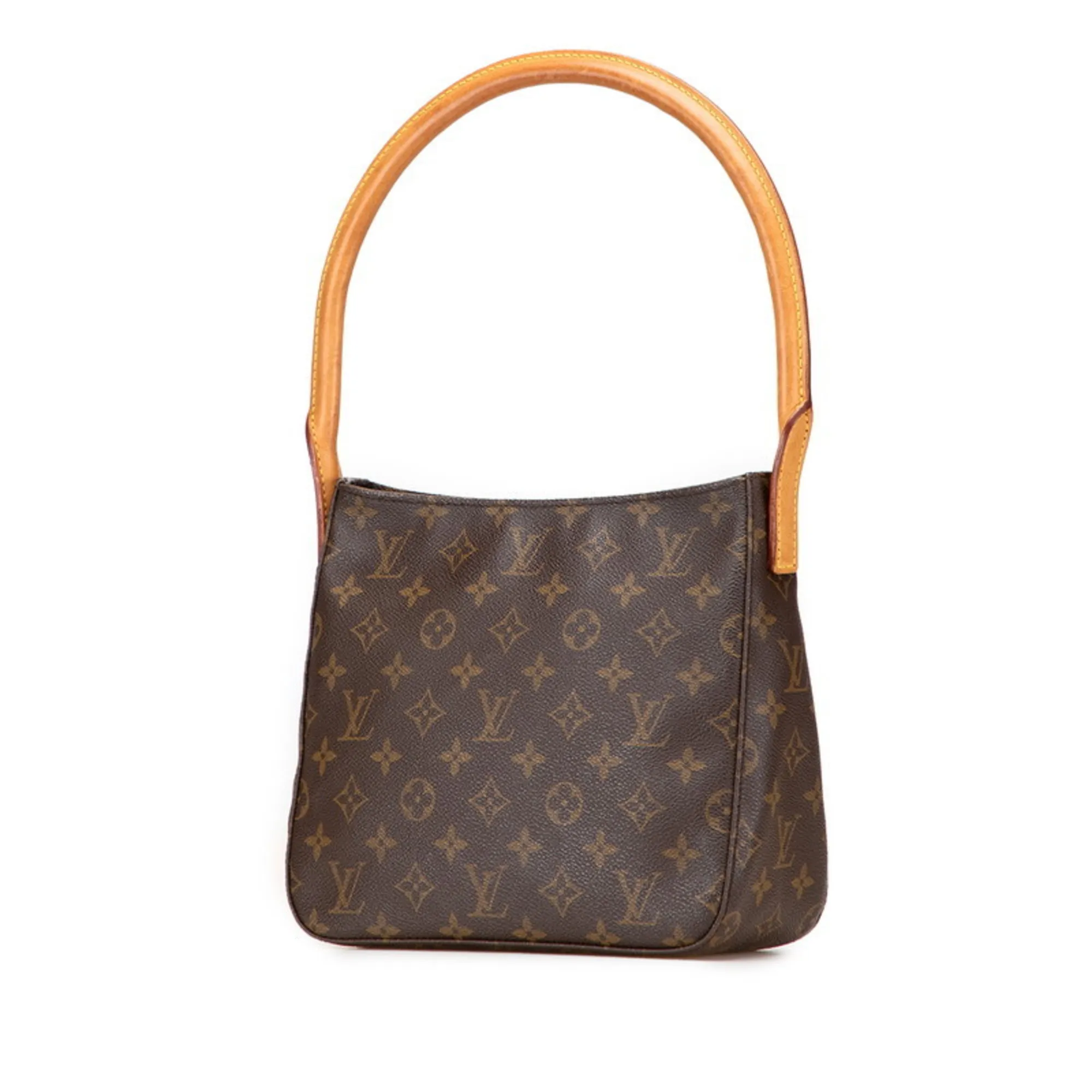 LOUIS VUITTON Brown Monogram Leather Shoulder Bag