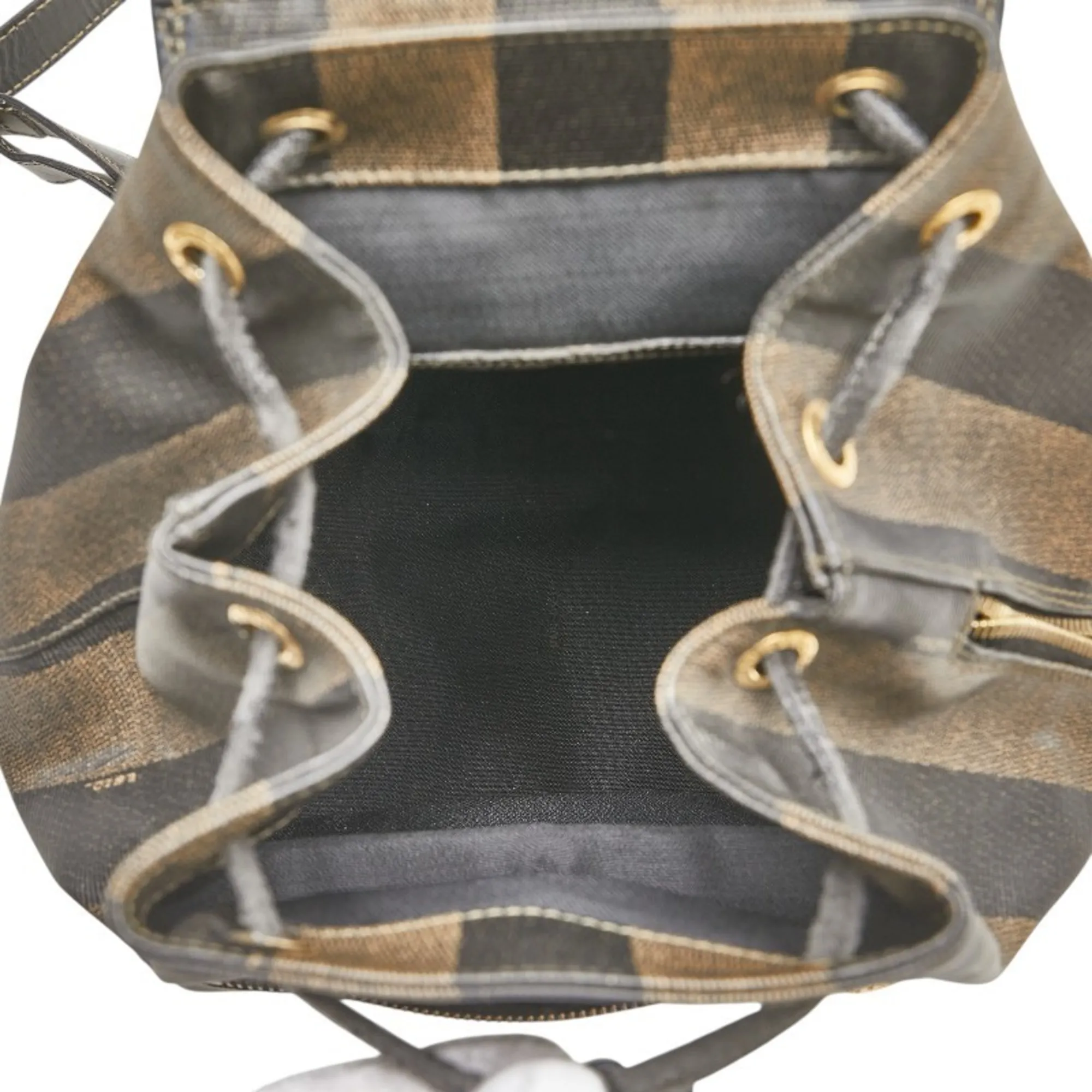 FENDI Black Leather Backpack