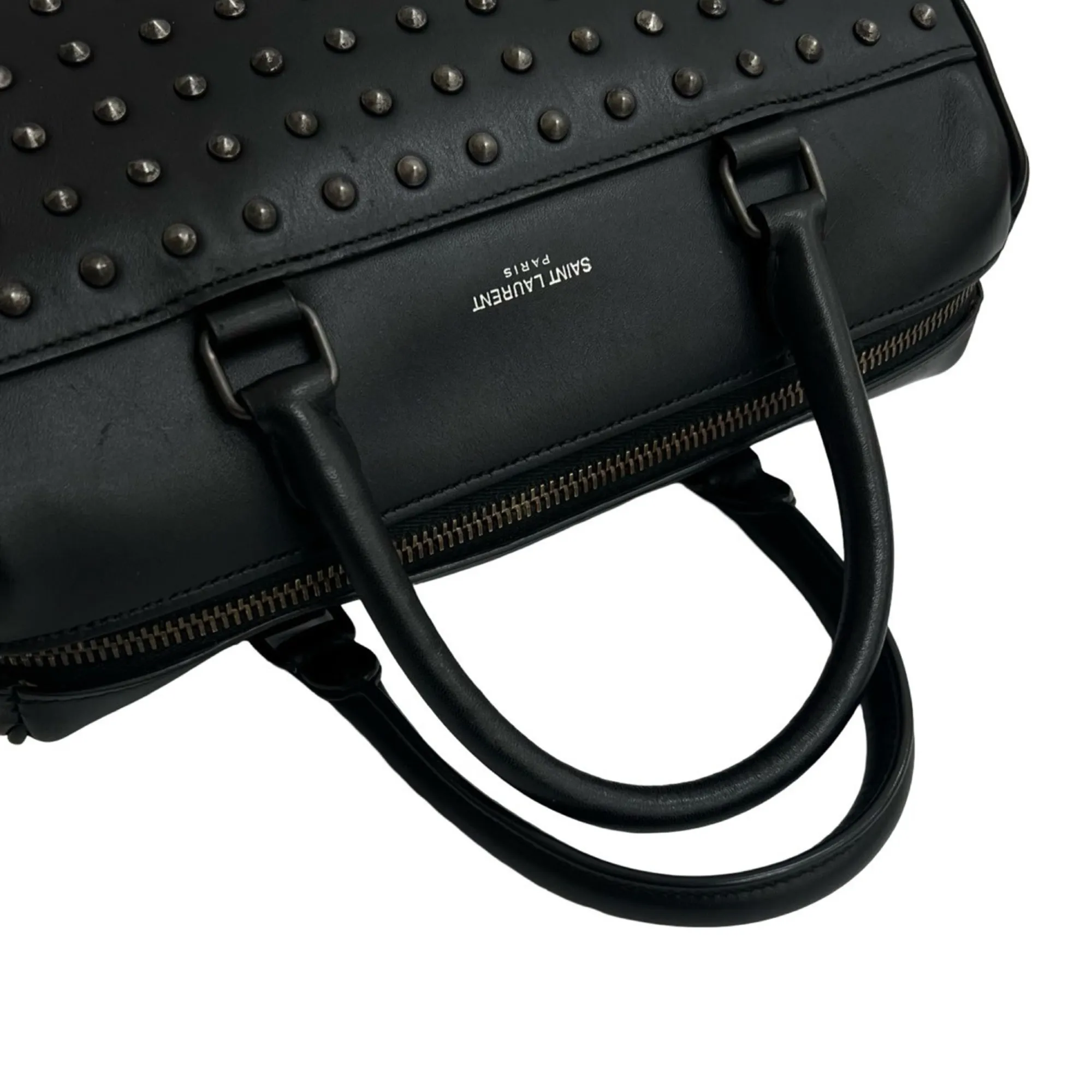 YVES SAINT LAURENT Black Leather Shoulder Bag