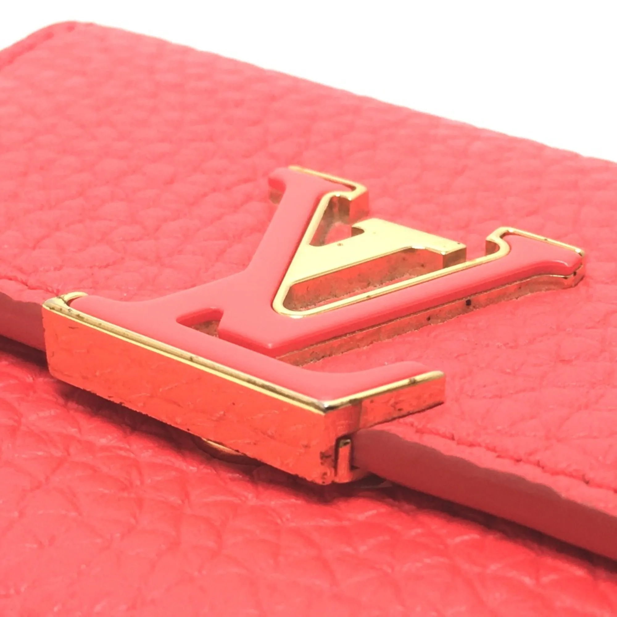 LOUIS VUITTON Red Leather Wallet