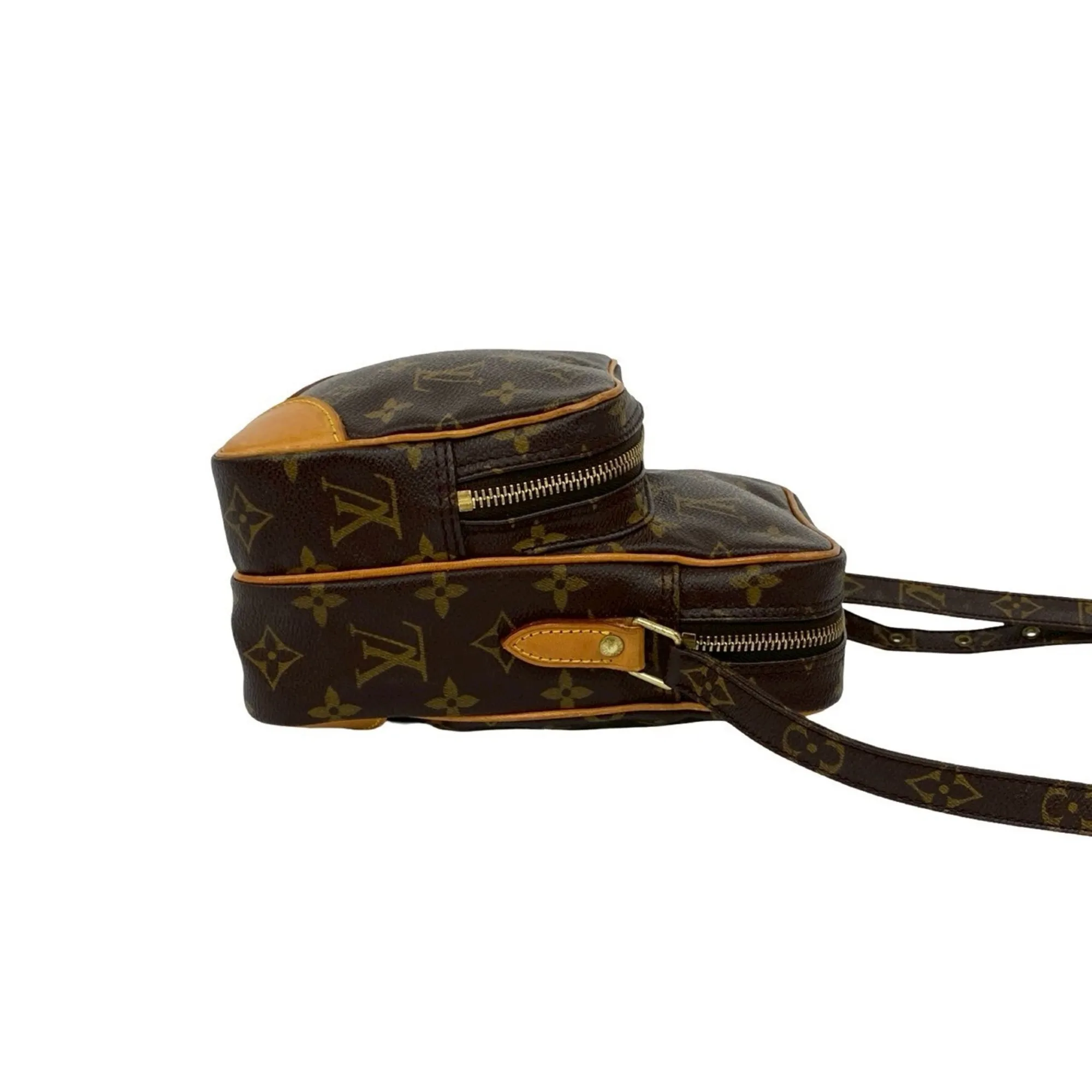 LOUIS VUITTON Brown Monogram Leather Shoulder Bag