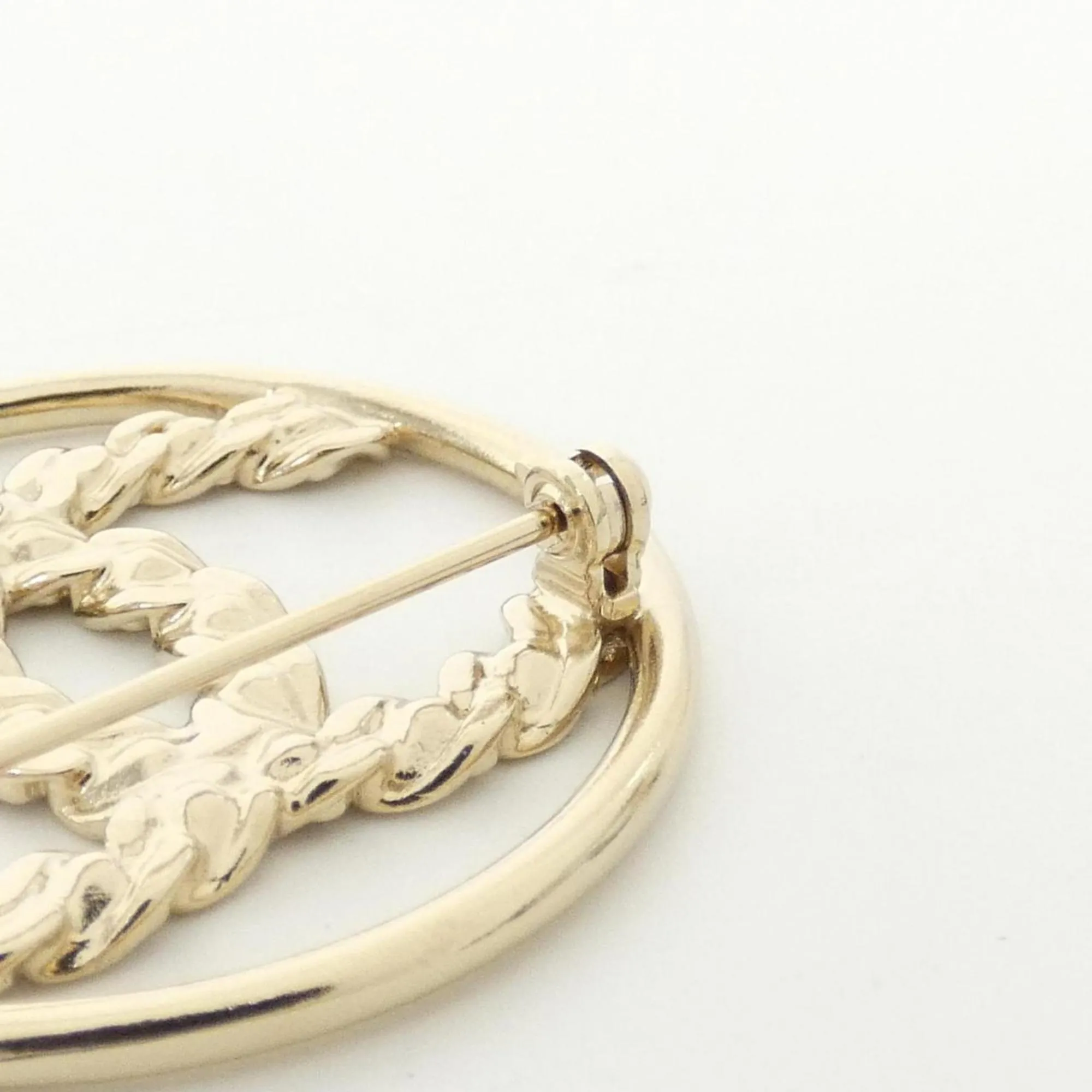 CHANEL Gold Brooch