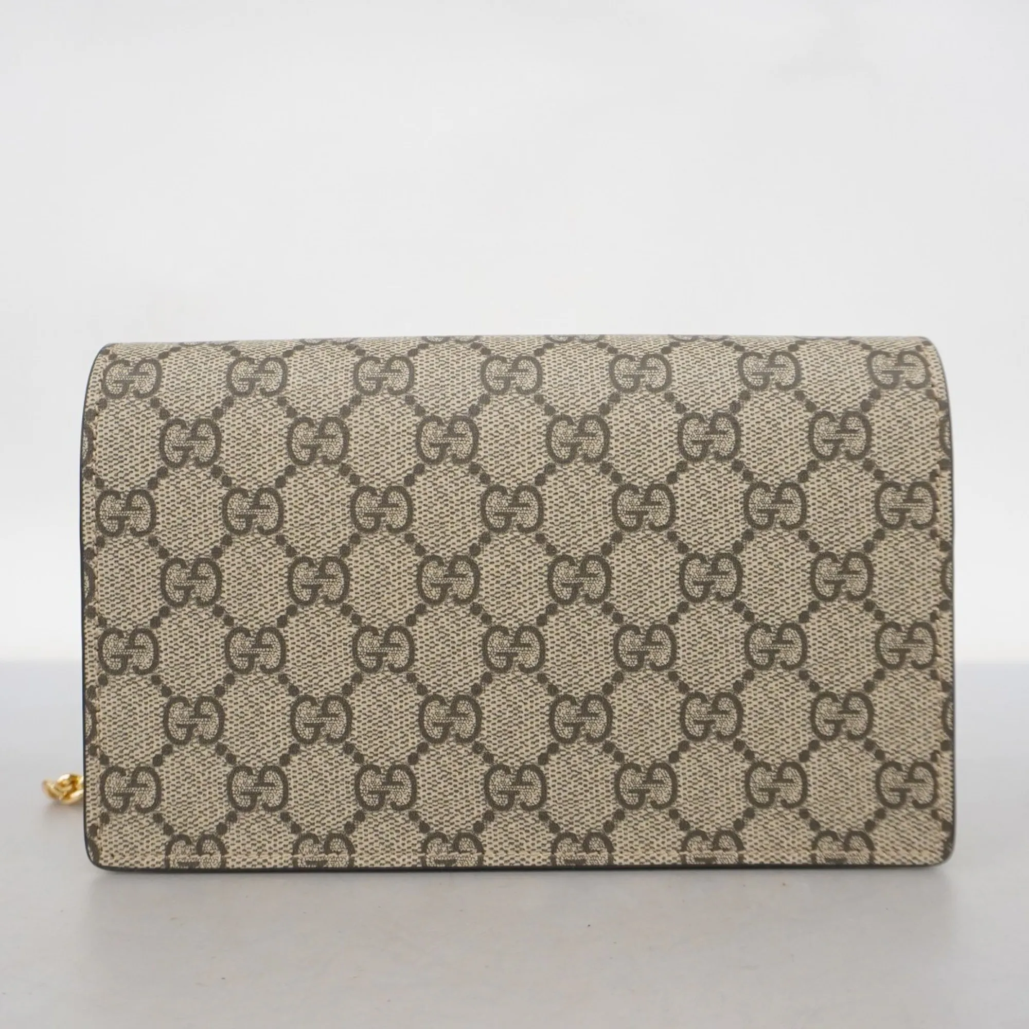 GUCCI Brown Leather GG Marmont Wallet