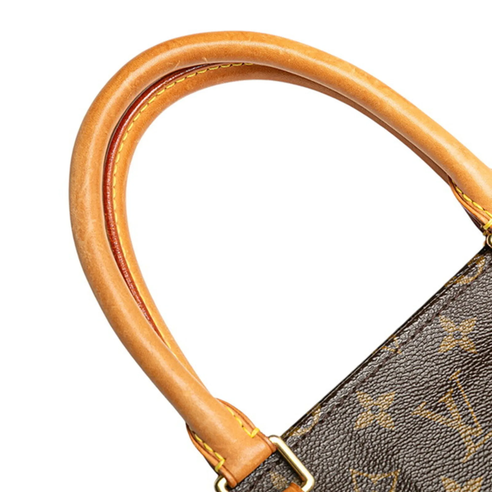LOUIS VUITTON Brown Monogram Leather Tote Bag