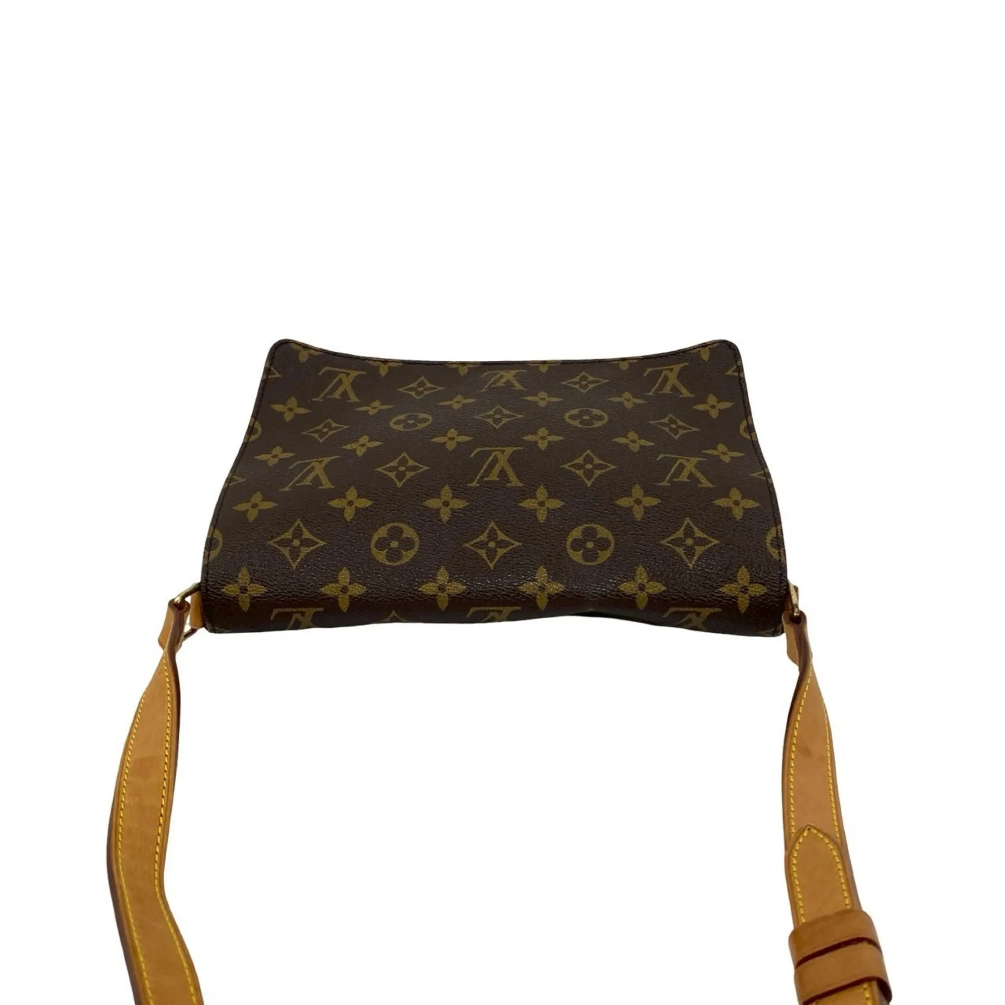 LOUIS VUITTON Brown Monogram Leather Shoulder Bag