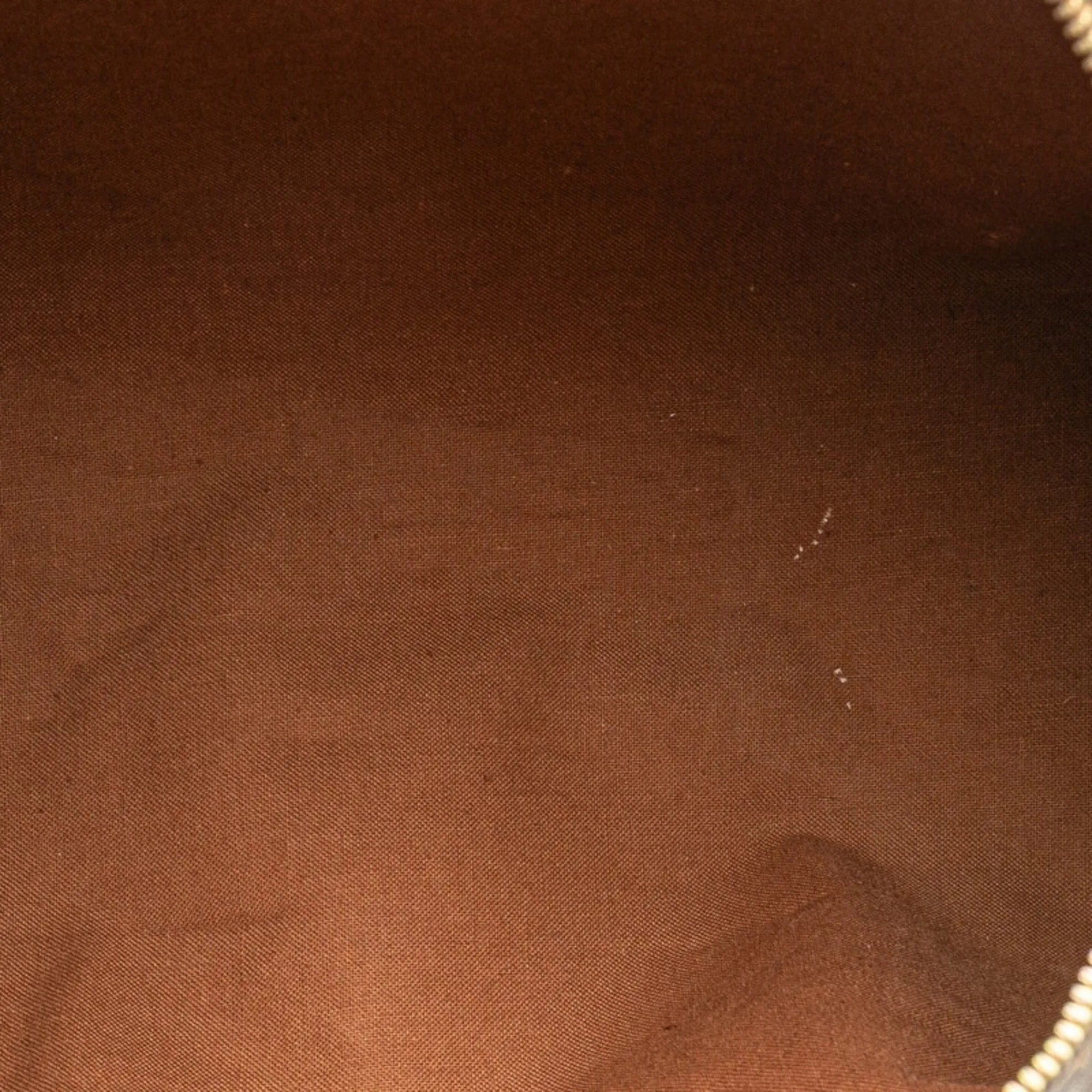 LOUIS VUITTON Brown Monogram Leather Speedy 40 Boston Bag