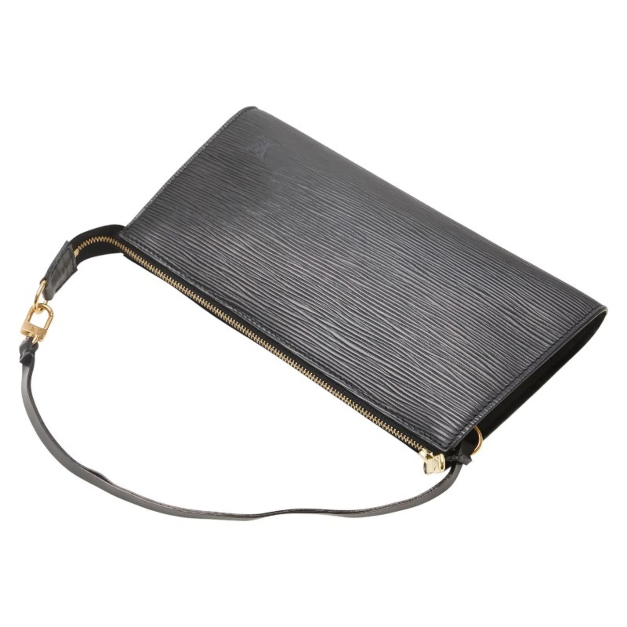 LOUIS VUITTON Black Leather Mini Bag