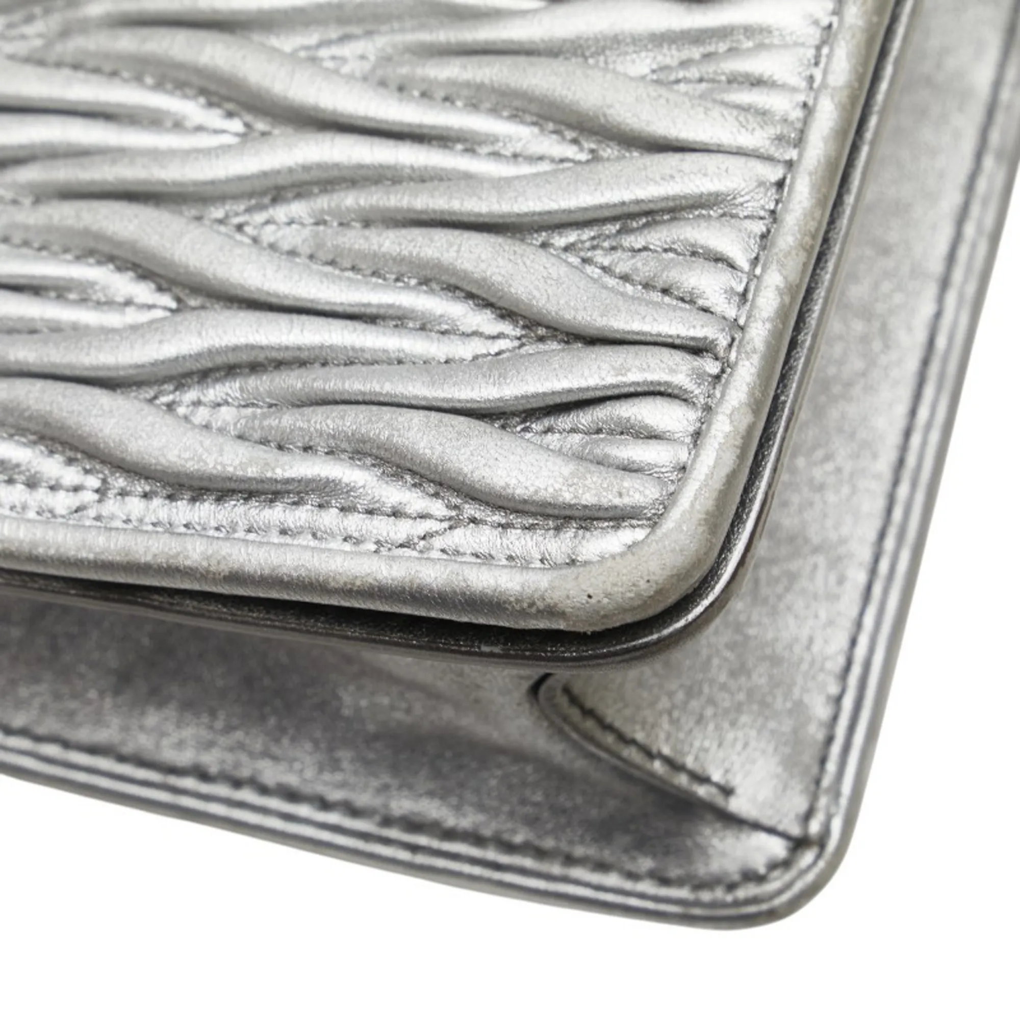 MIU MIU Brown Leather Shoulder Bag