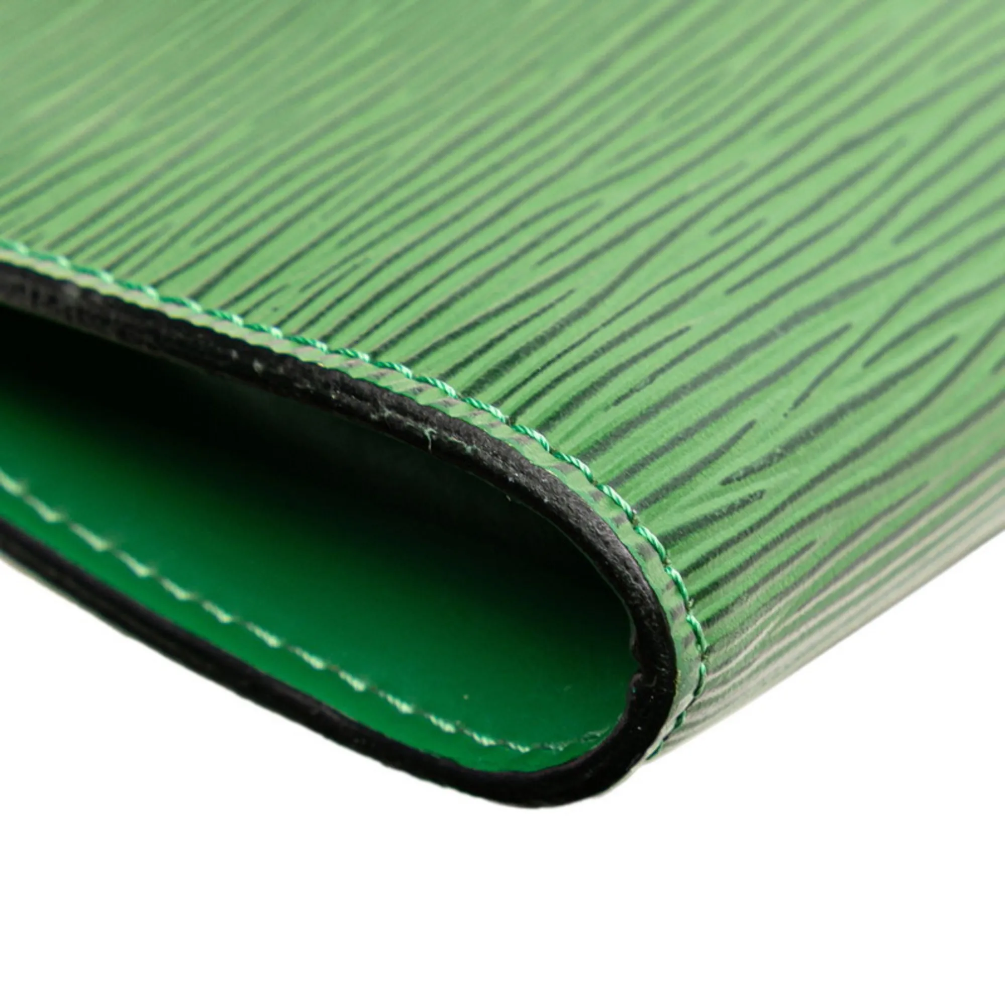 LOUIS VUITTON Green Leather Mini Bag