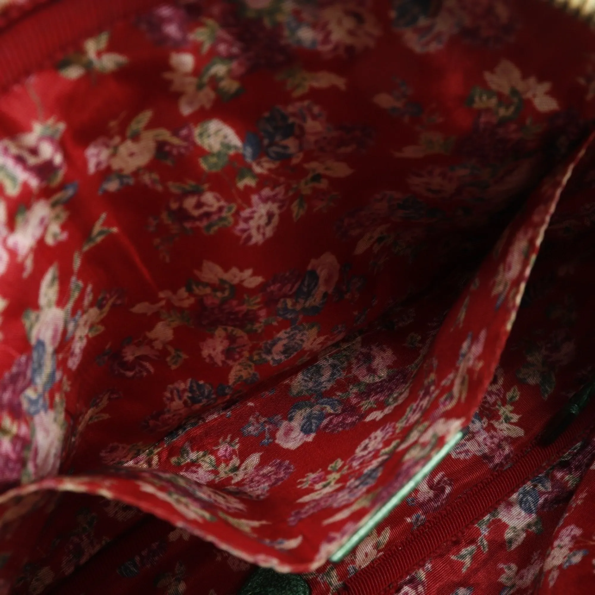 GUCCI Green Leather Horsebit Shoulder Bag