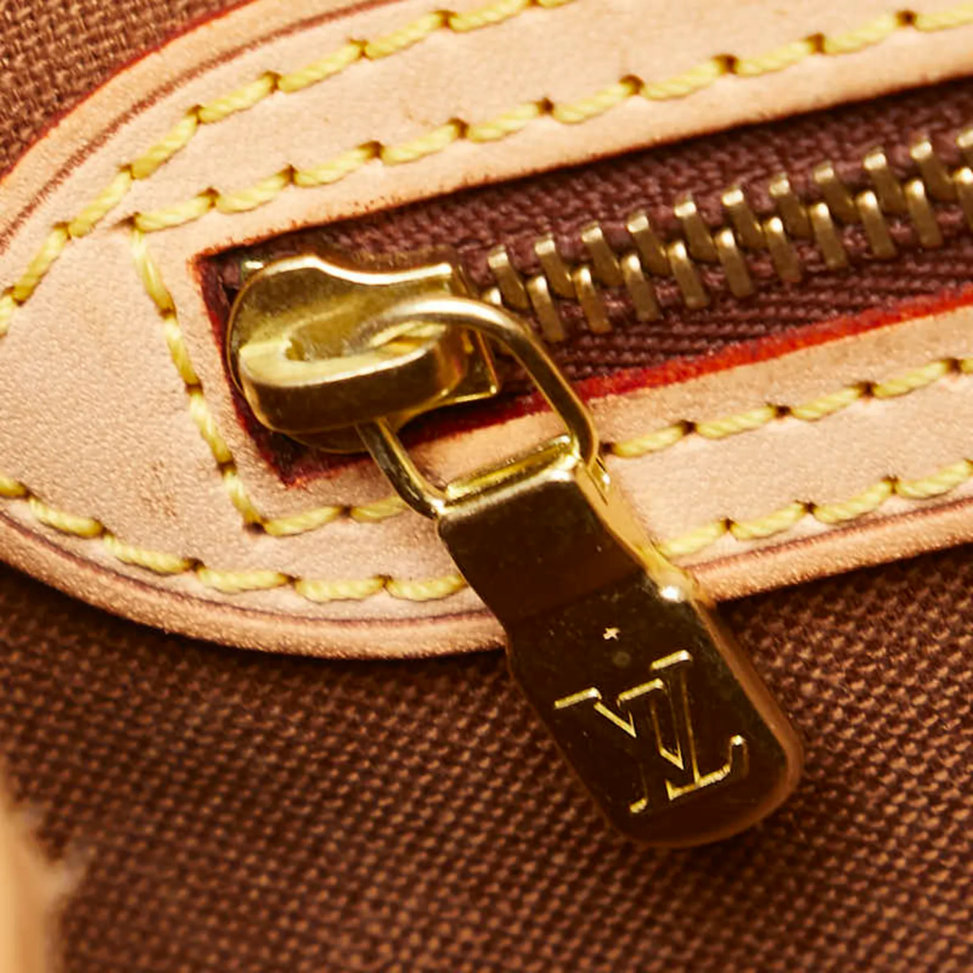 LOUIS VUITTON Brown Monogram Leather Shoulder Bag