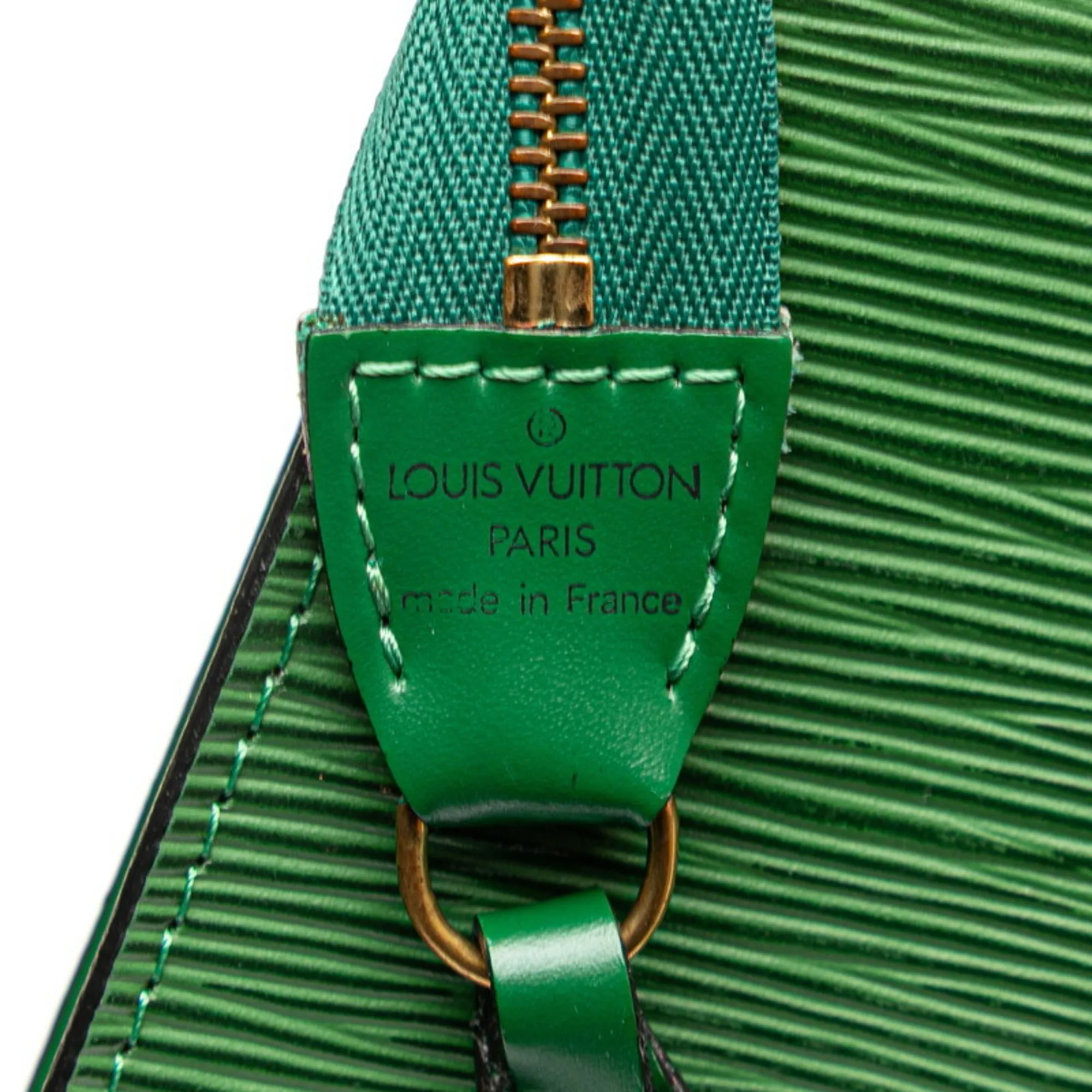 LOUIS VUITTON Green Leather Mini Bag
