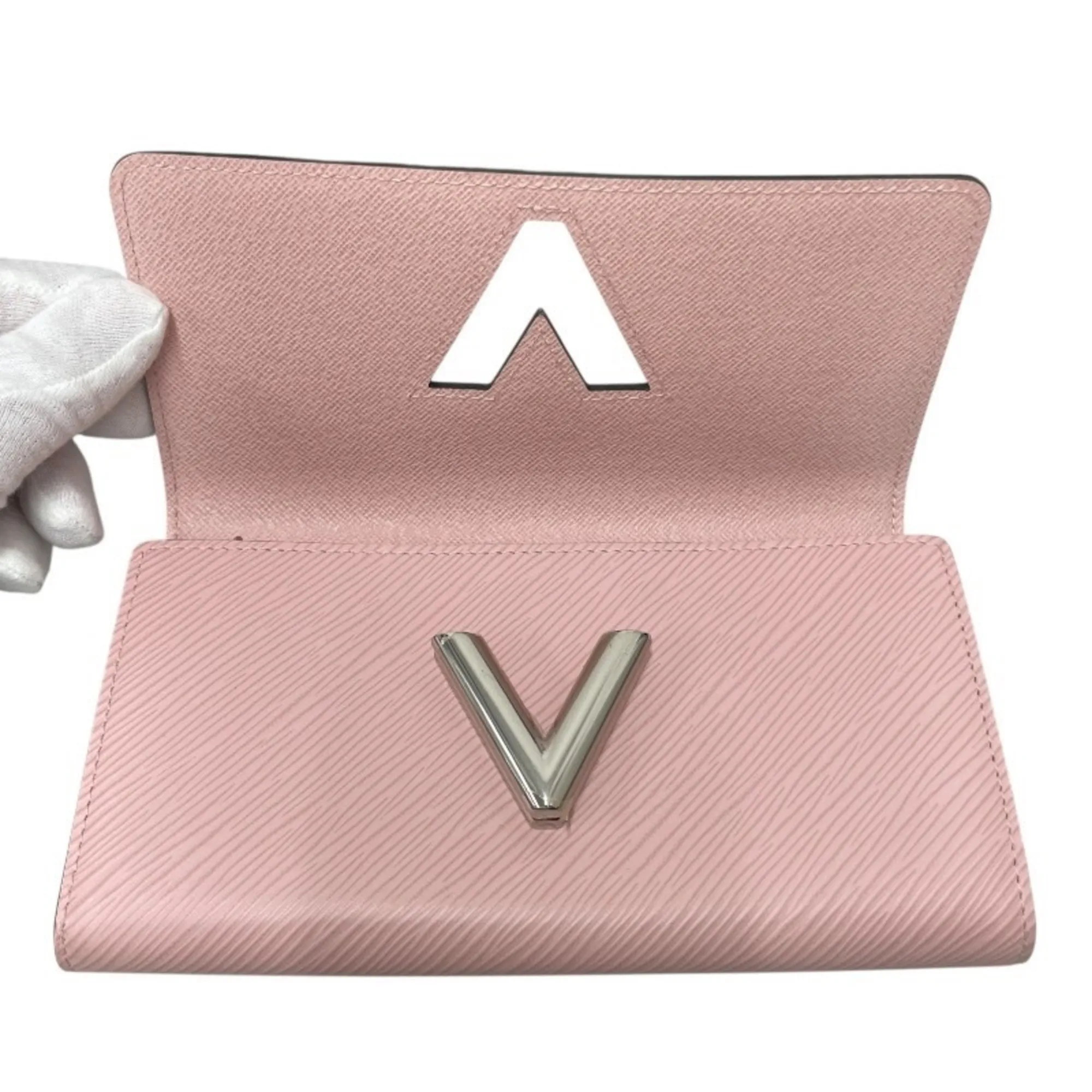LOUIS VUITTON Pink Leather Wallet