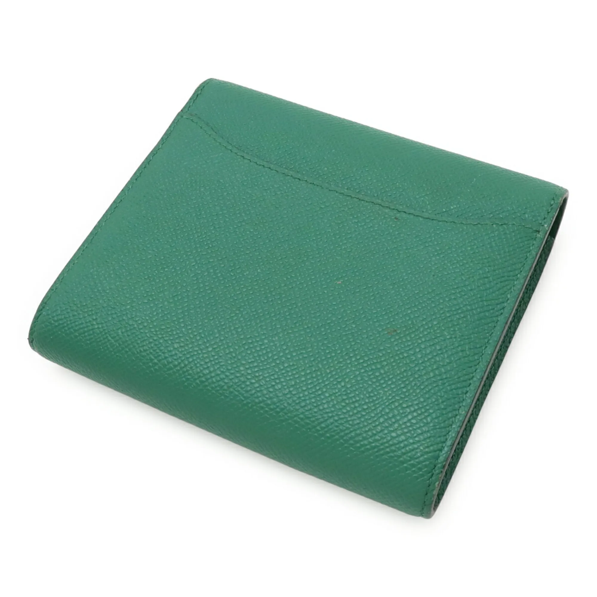 HERMES Green Leather Wallet
