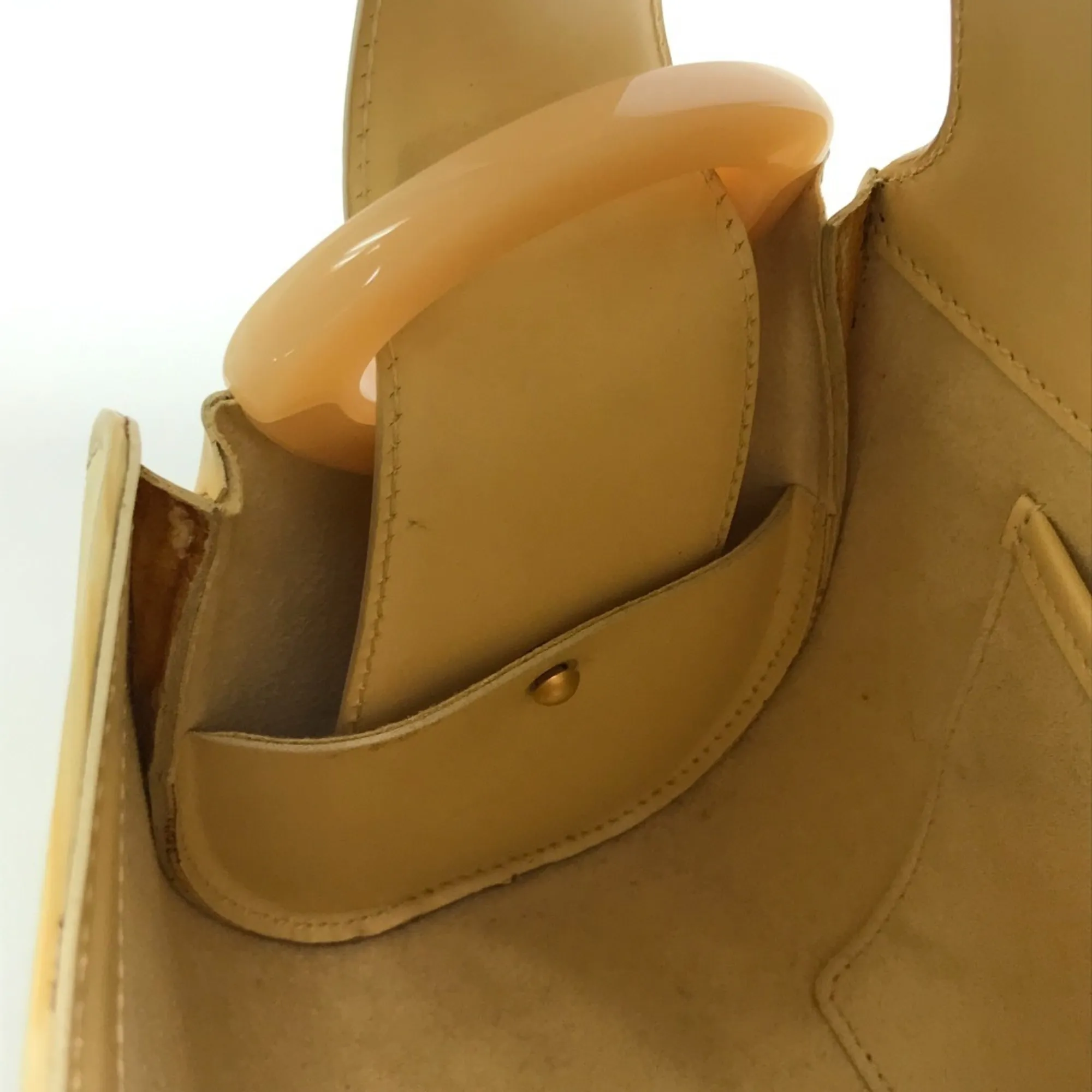 LOUIS VUITTON Yellow Leather Shoulder Bag