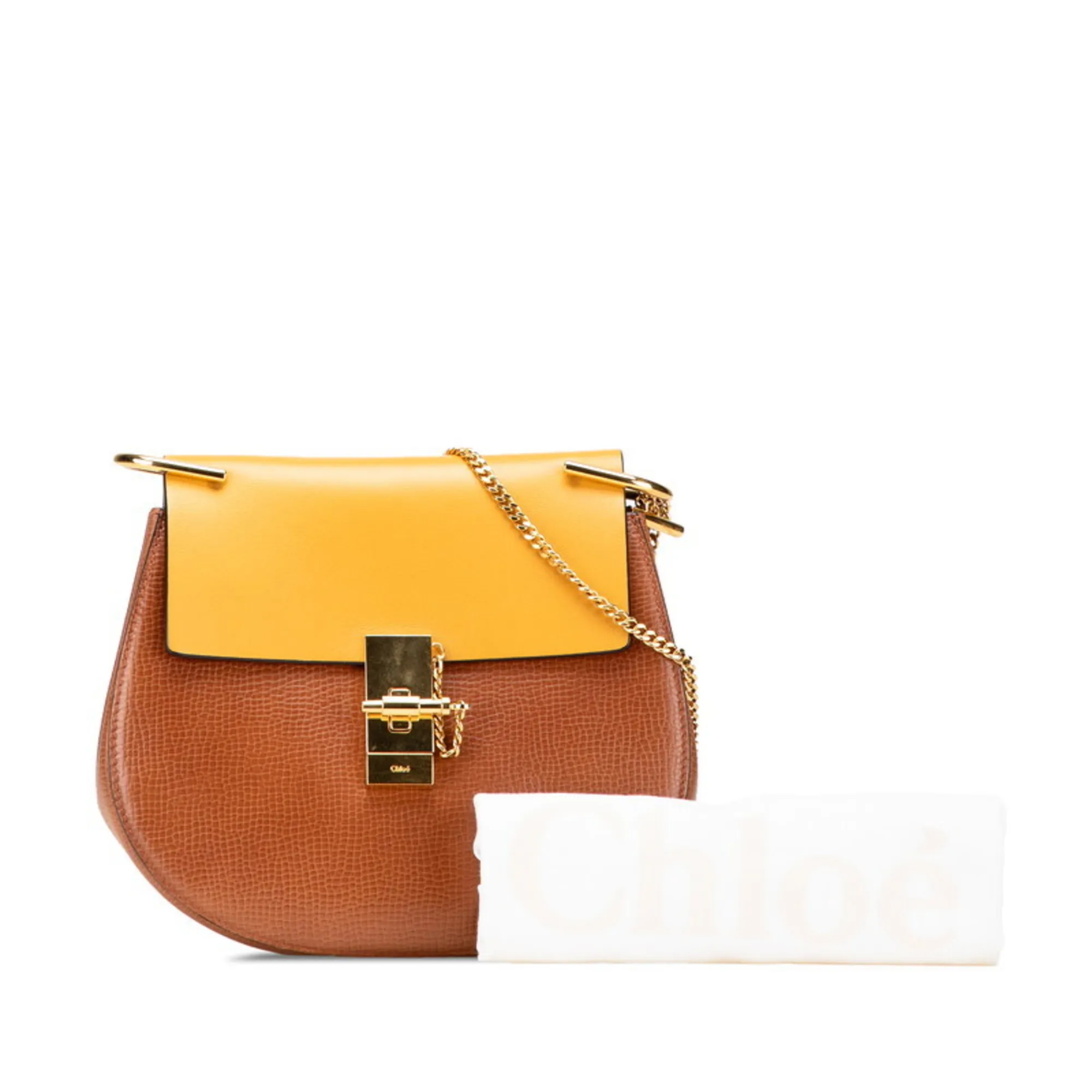 CHLOE Brown Leather Shoulder Bag
