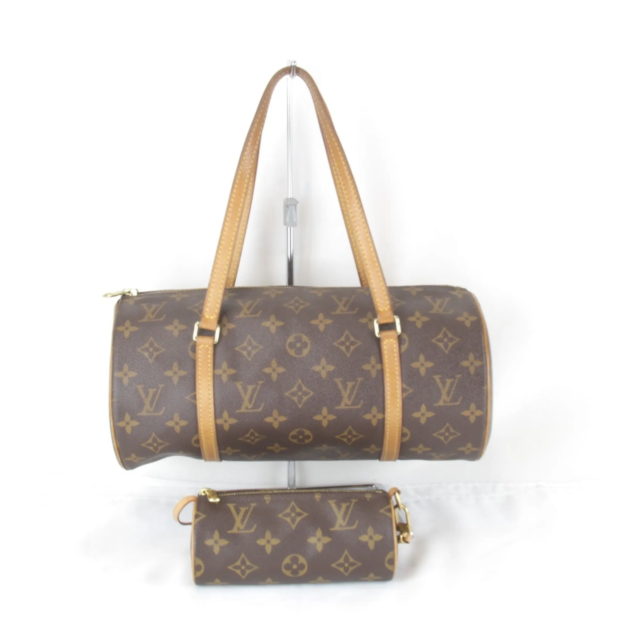 LOUIS VUITTON Brown Monogram Leather Bag
