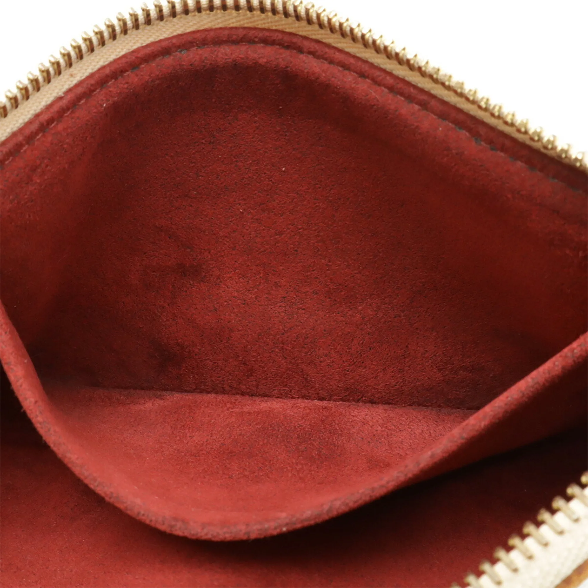 LOUIS VUITTON White Monogram Pouch