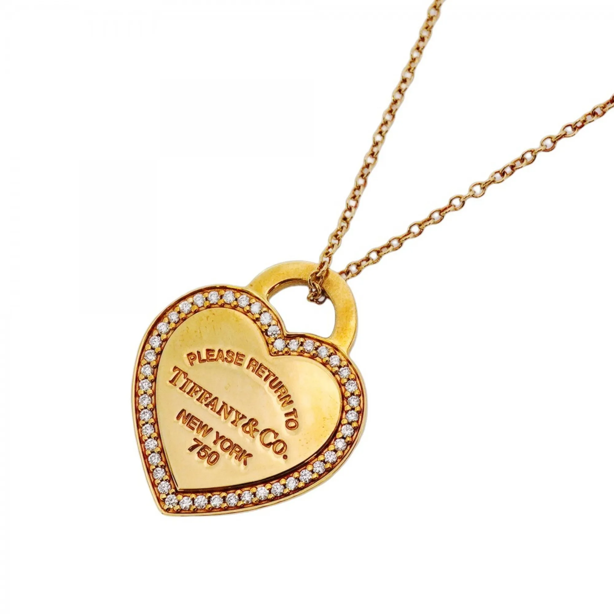 TIFFANY & CO. 18k Gold Diamond Necklace