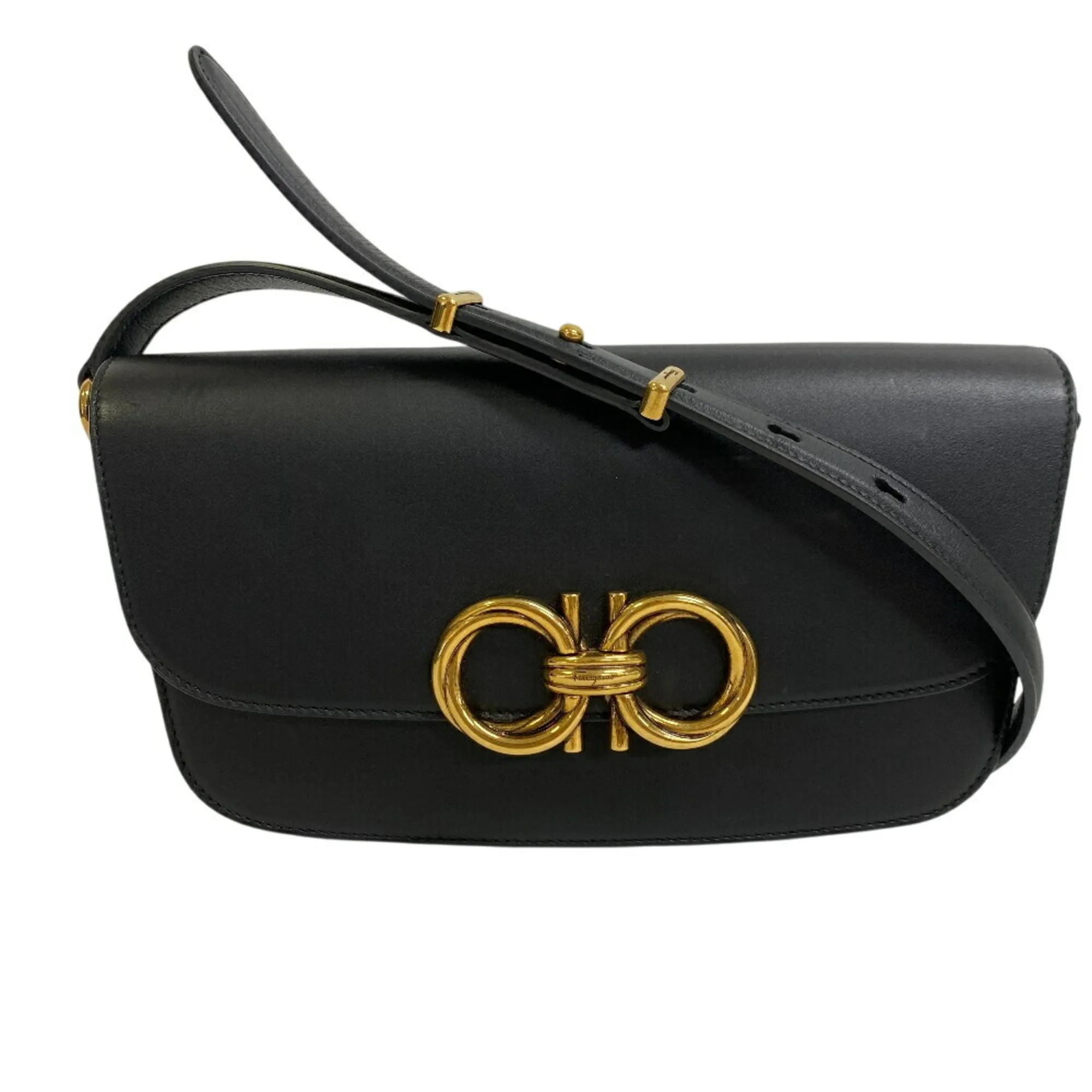 SALVATORE FERRAGAMO Black Shoulder Bag