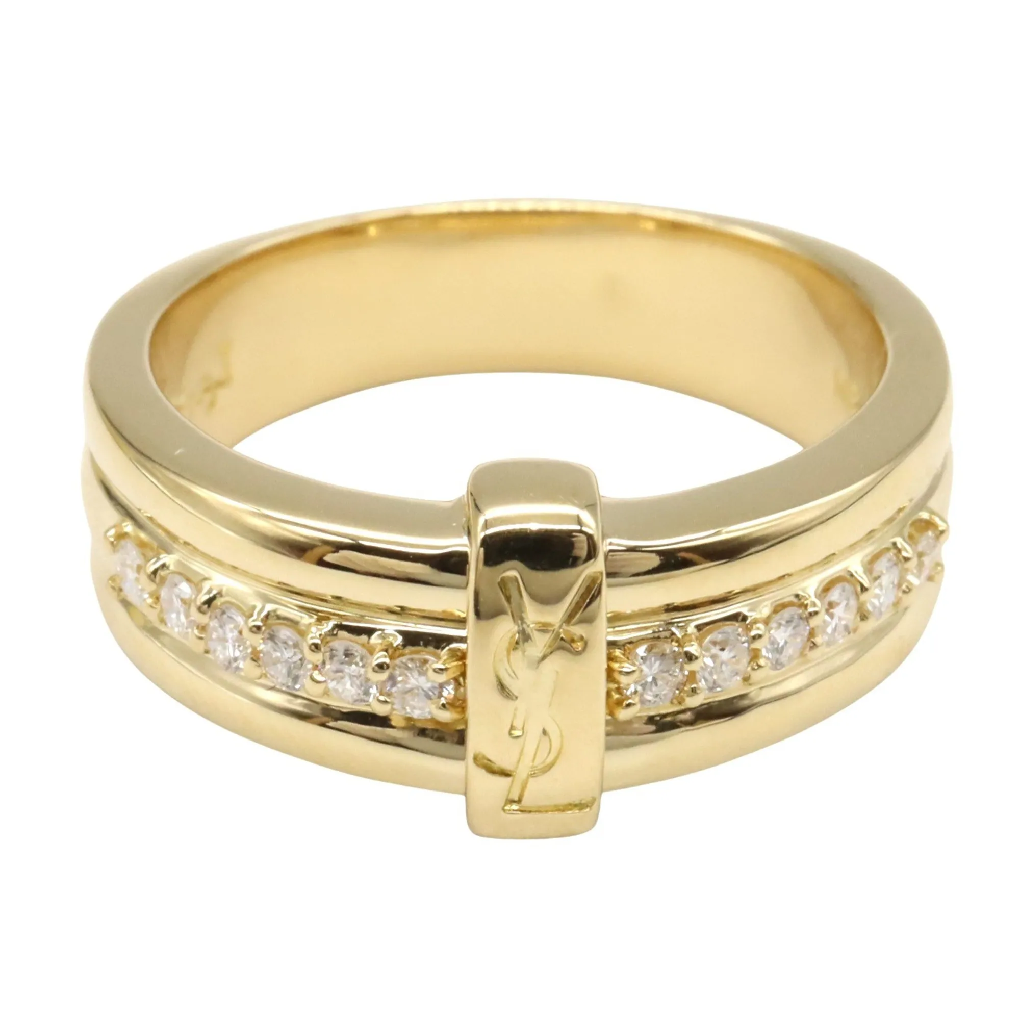 YVES SAINT LAURENT 18k Gold Diamond Ring