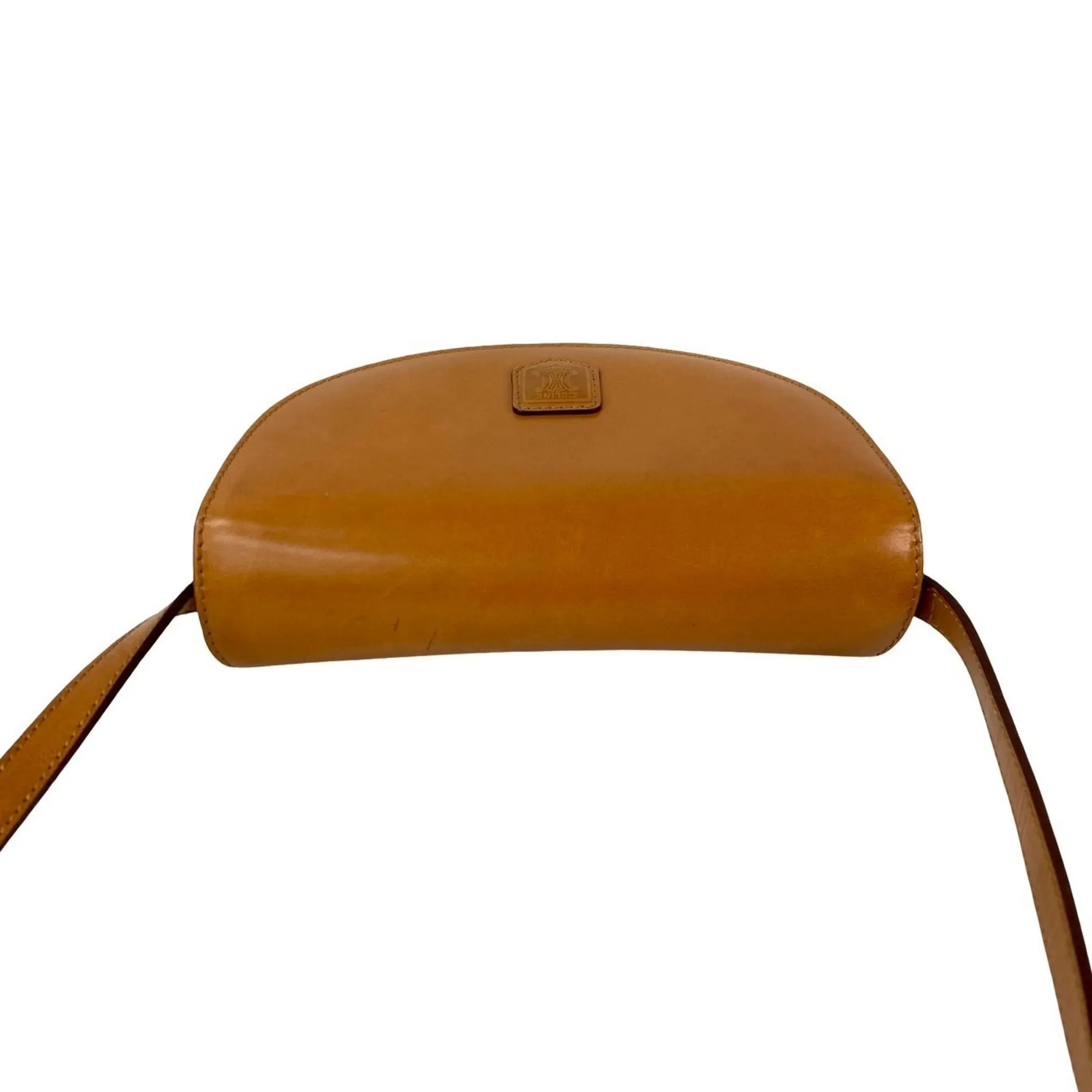 CELINE Brown Leather Shoulder Bag