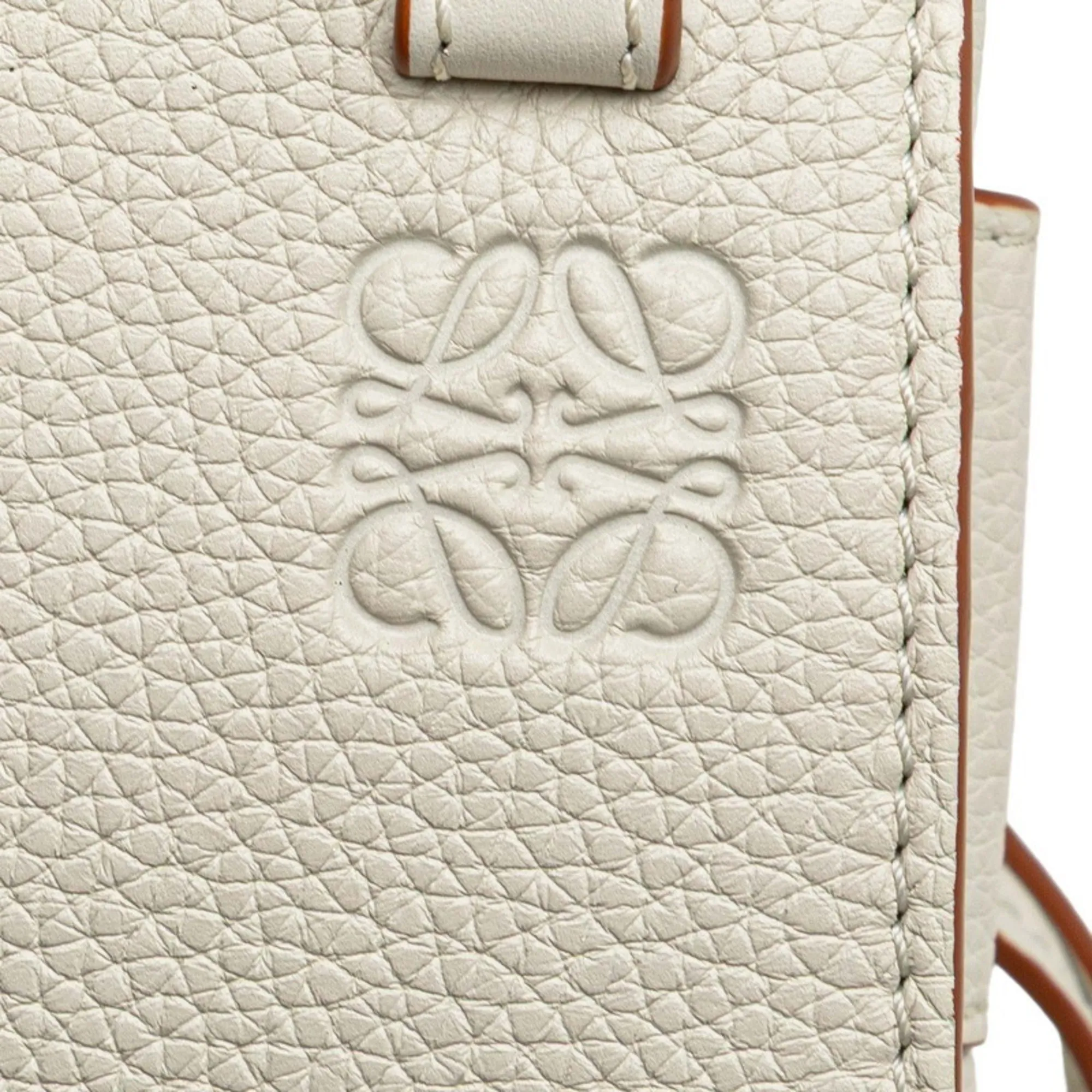 LOEWE White Leather Hammock Shoulder Bag