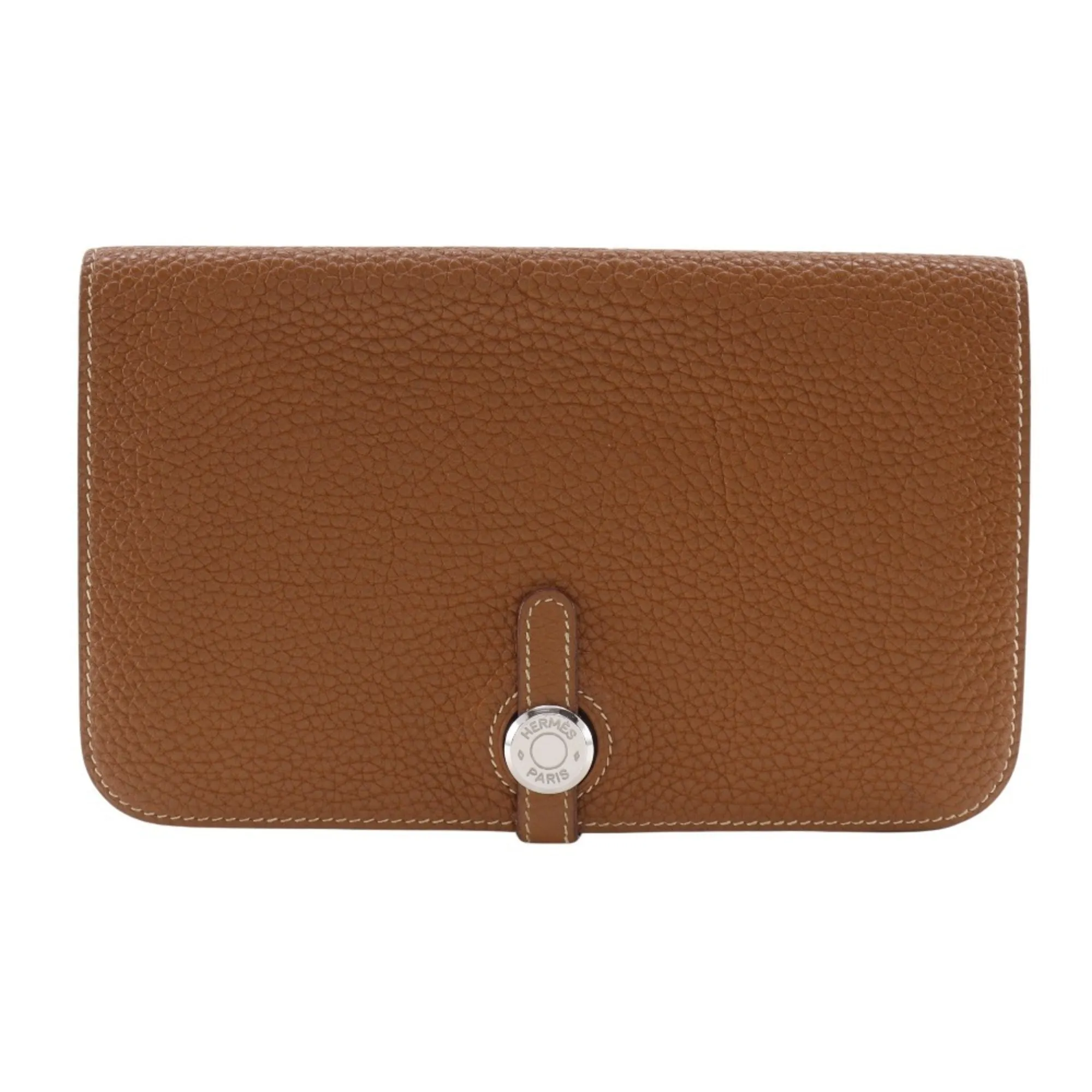 HERMES Brown Leather Wallet