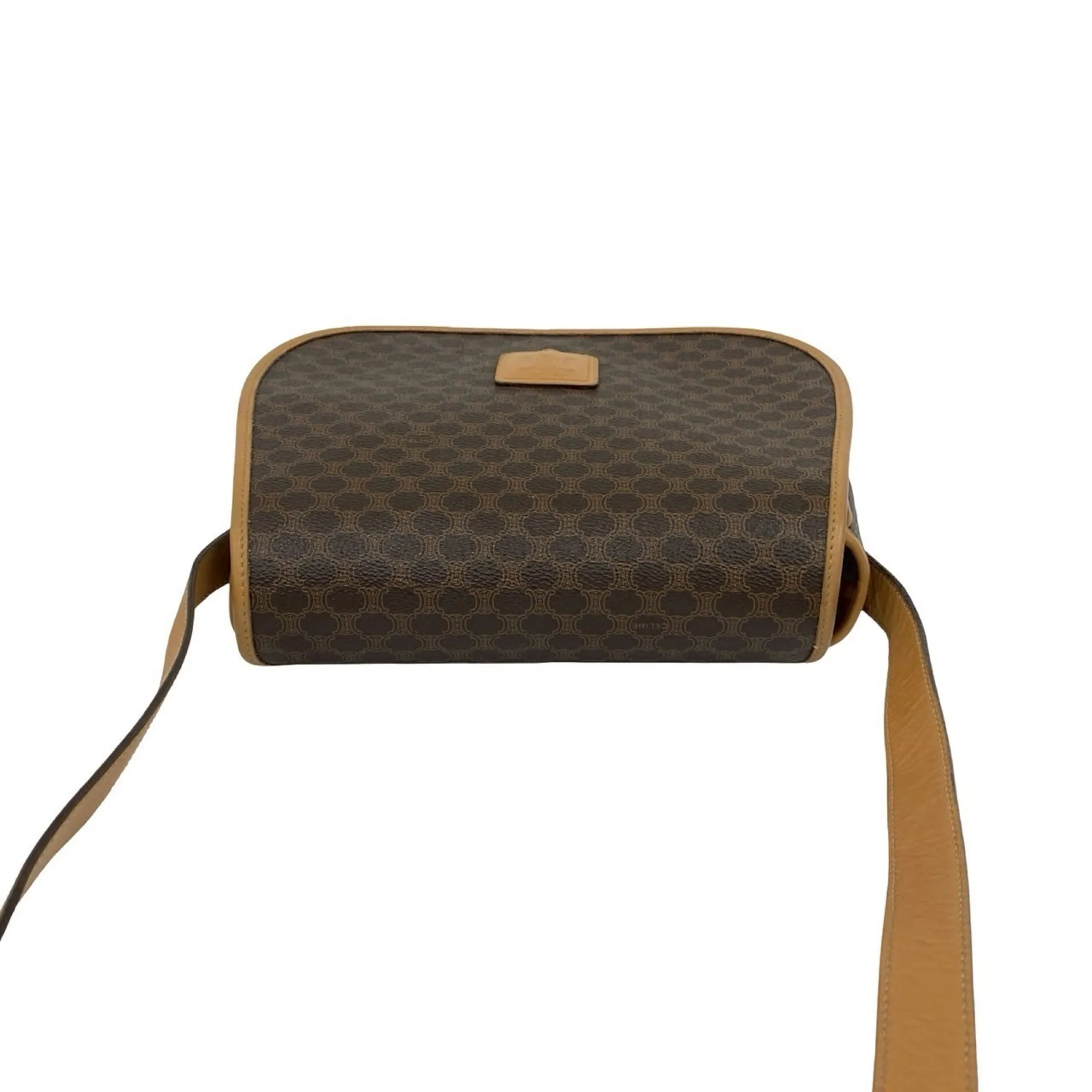 CELINE Brown Leather Shoulder Bag